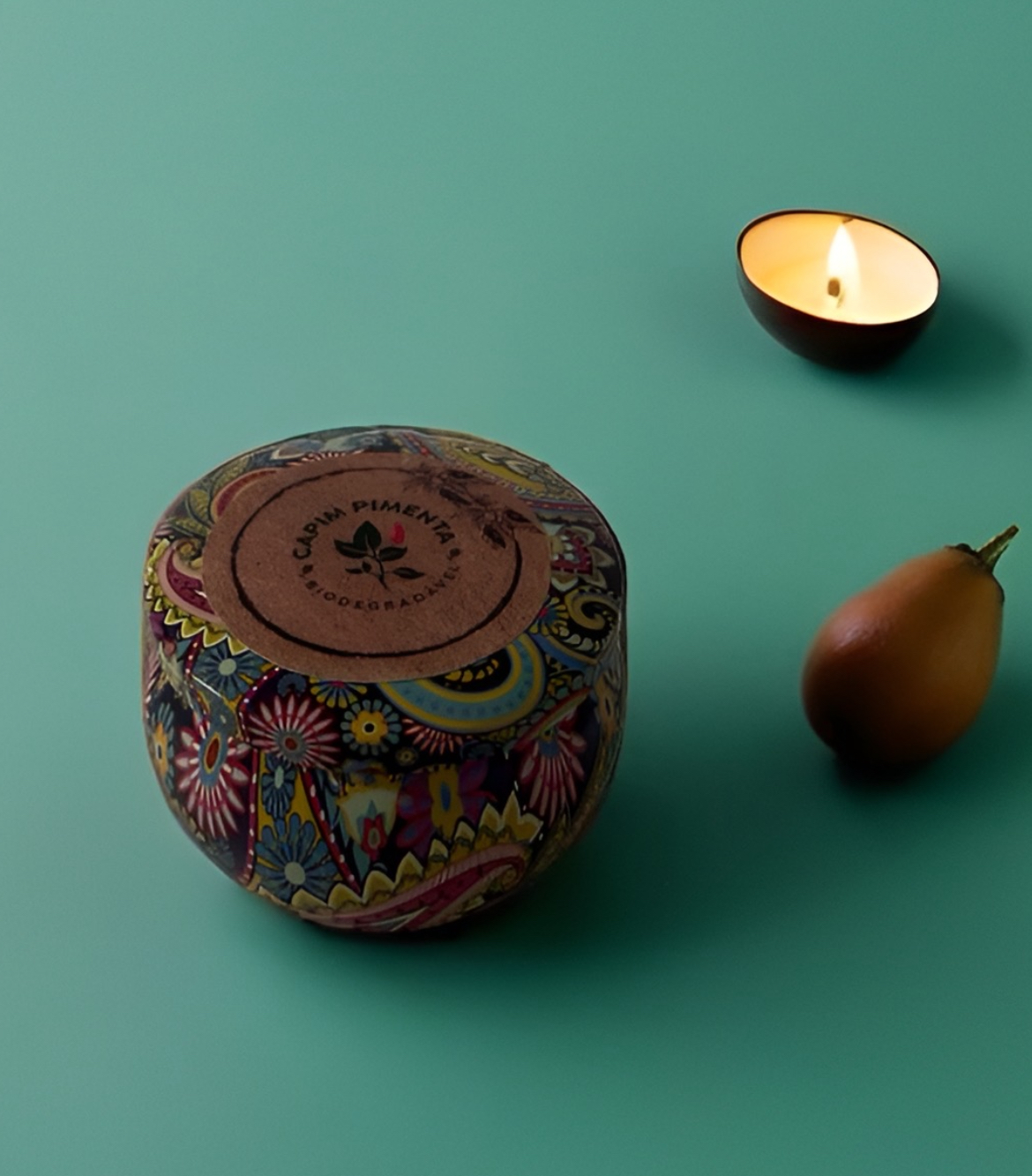 Vela Repelente com Óleos Essenciais, 80g.