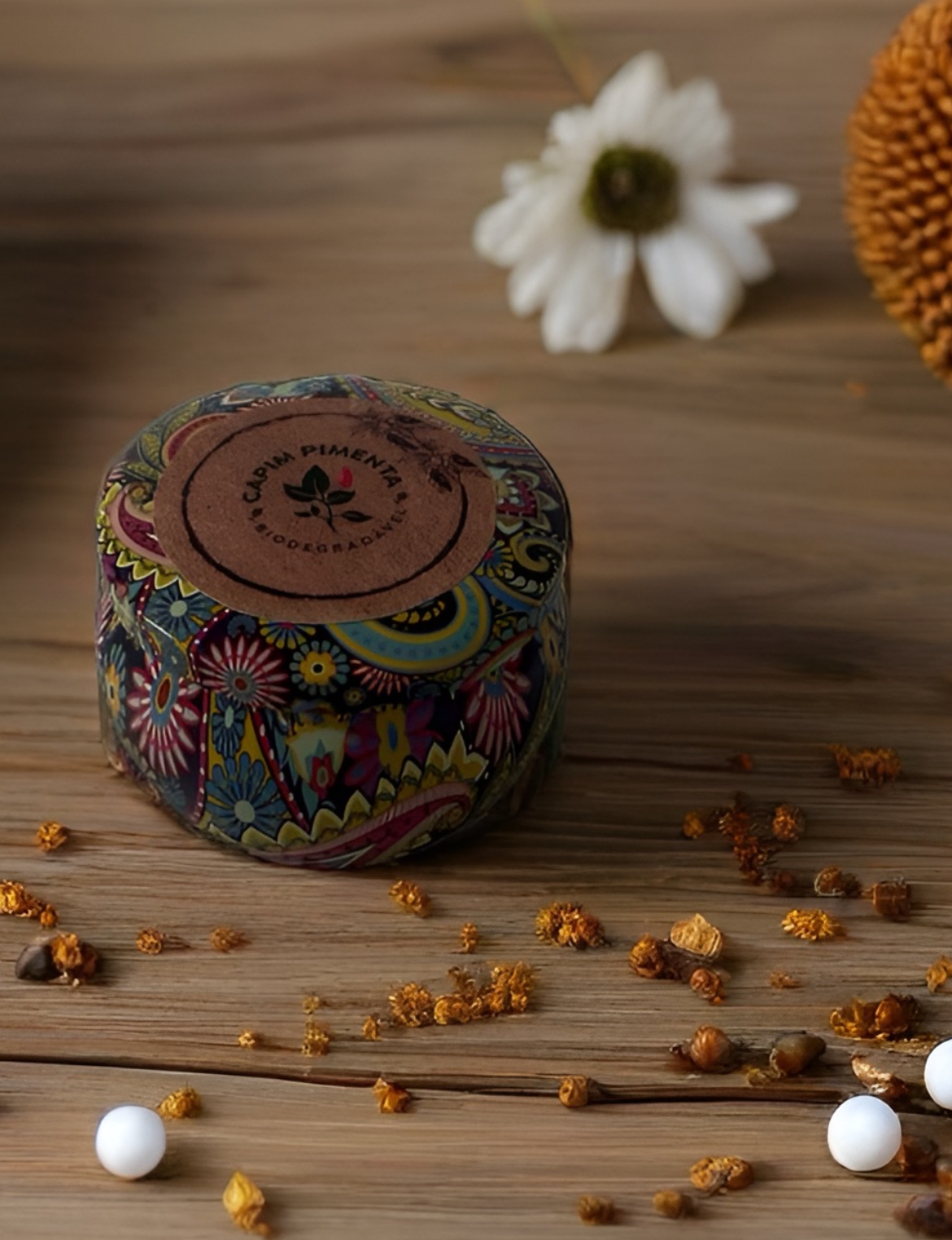 Vela Repelente com Óleos Essenciais, 80g.