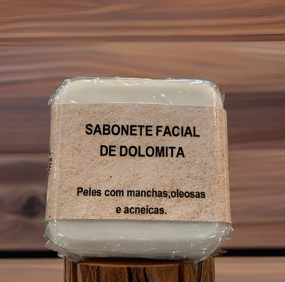 Sabonete Facial de Dolomita e Óleo de Rosa Mosqueta, 70g.