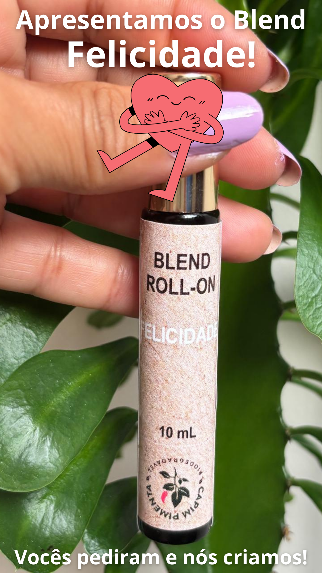 Blend Roll-On Felicidade, 10ml.