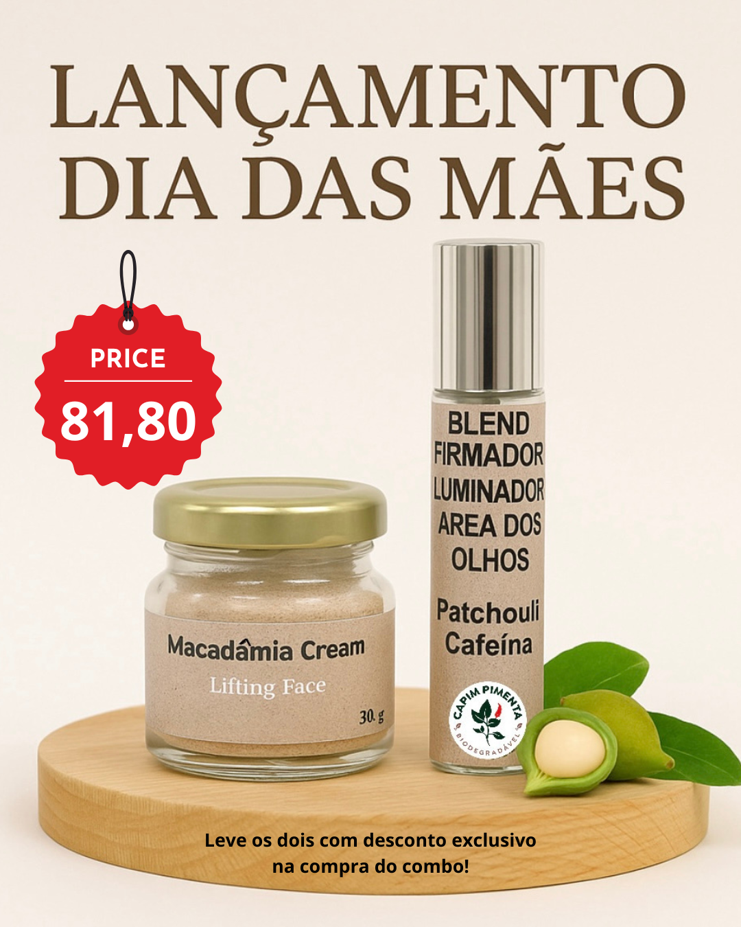 Kit de Beleza Macadâmia e Patchouli