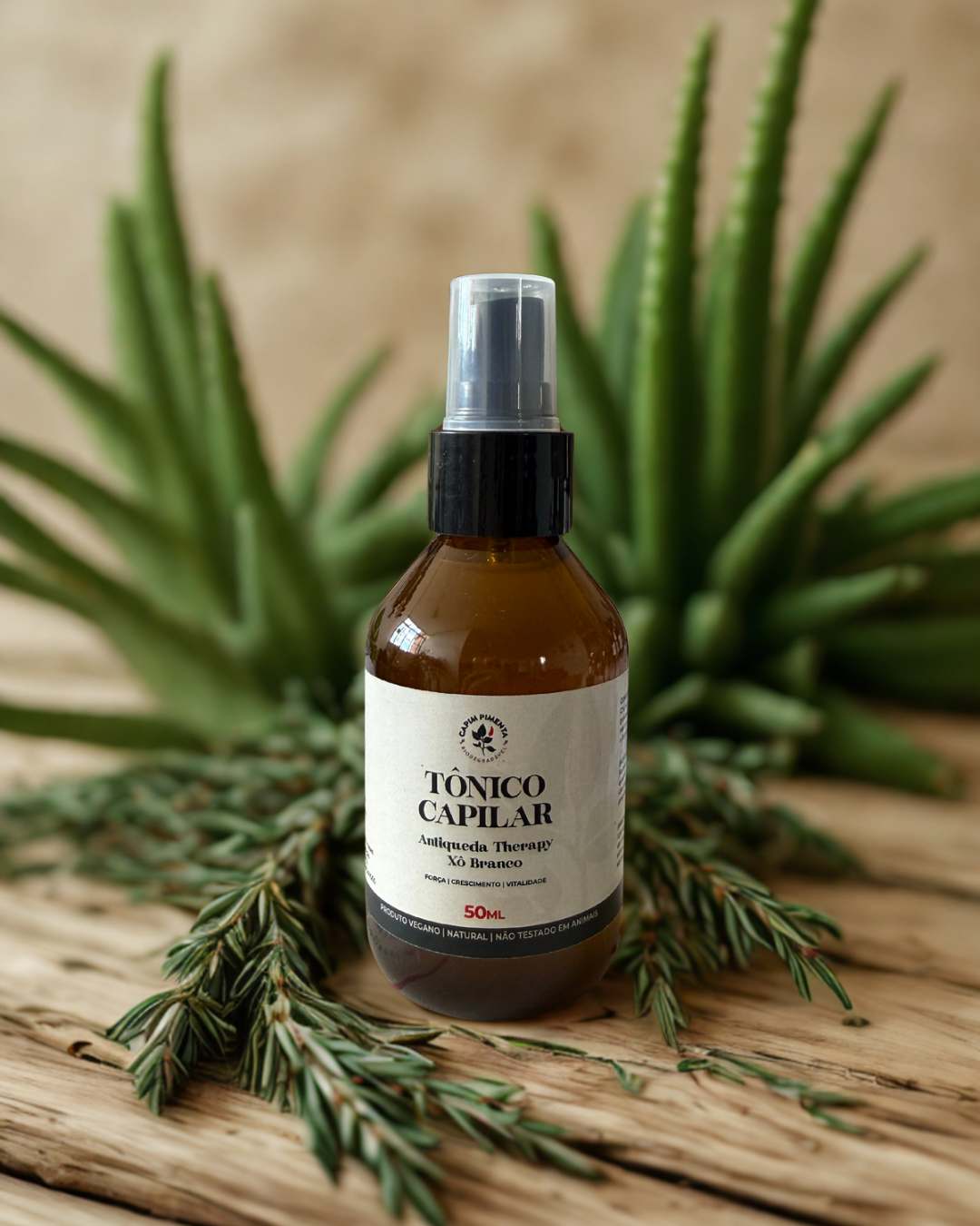 Tônico Capilar Antiqueda, Crescimento Capilar, Hidratante, 50ml.