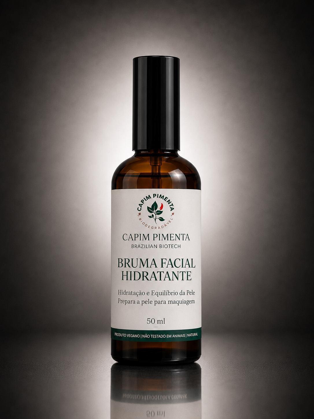 Bruma Facial Calmante — Pele Sensível,  Pós-Depilação, Hidratação, Fixa e Remove Maquiagem | 50 ml