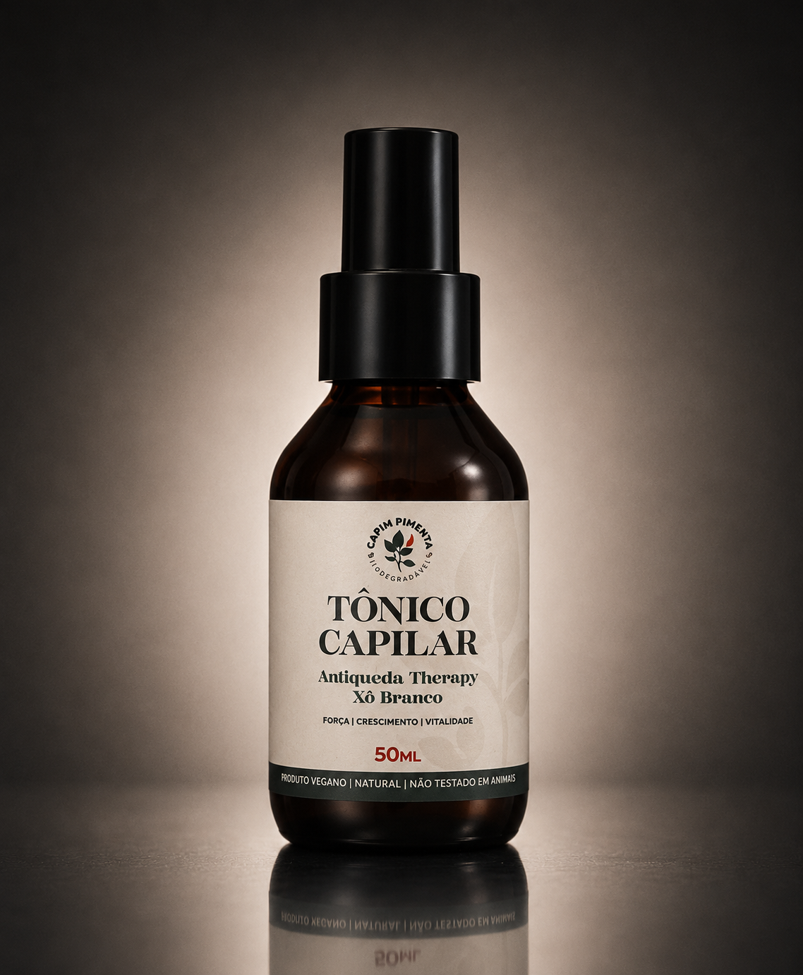 Tônico Capilar Antiqueda, Crescimento Capilar, Hidratante, 50ml.
