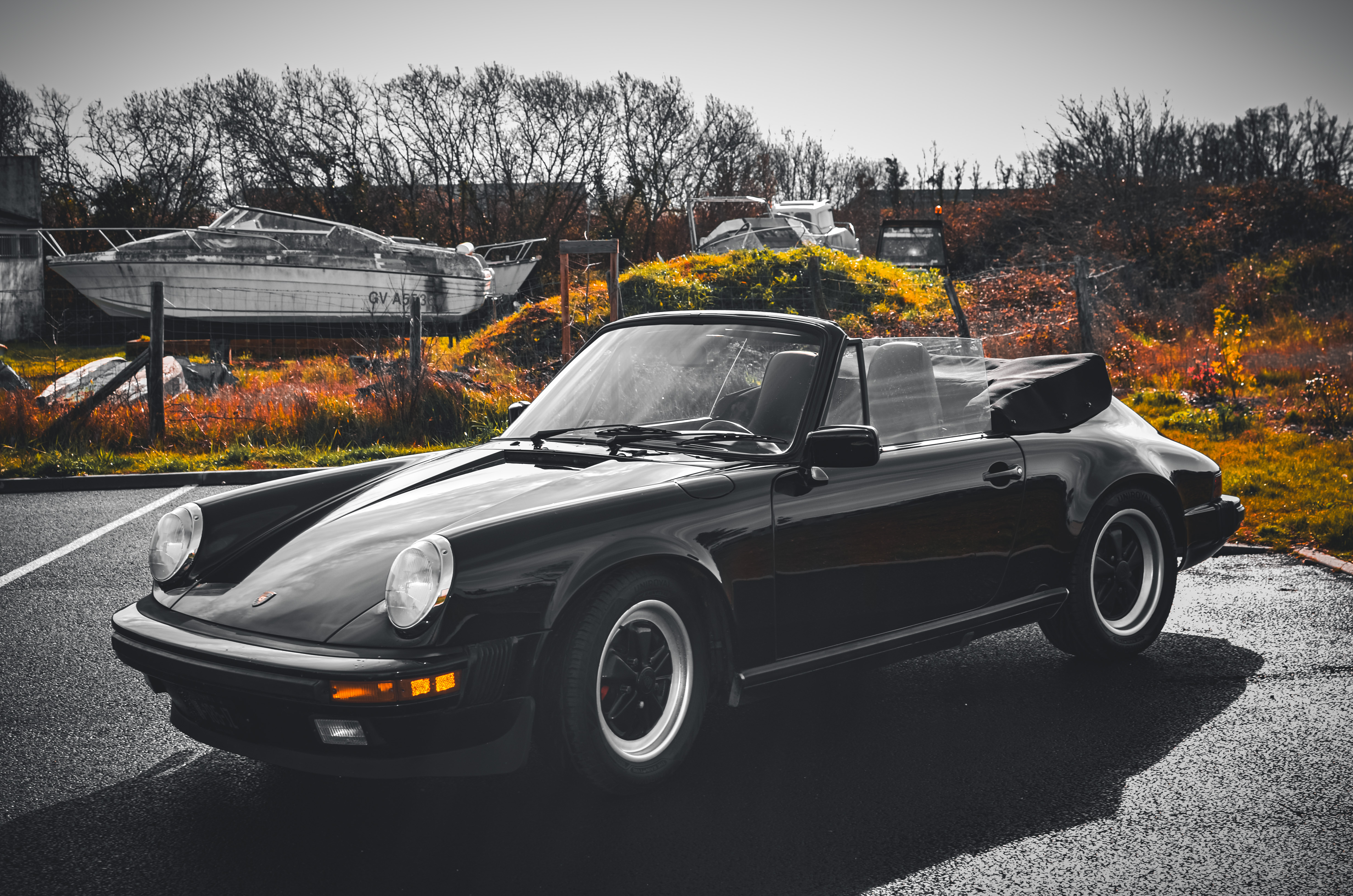 Porsche 911 3.2l, cabriolet boîte G50 - 1987.