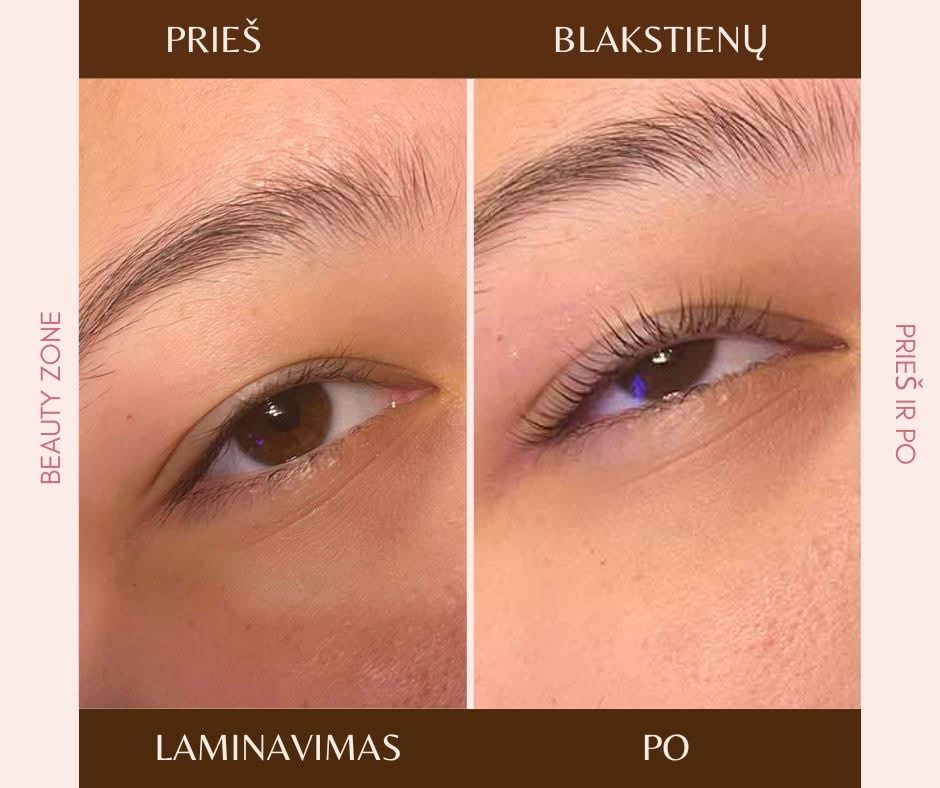 Blakstienų ir antakių laminavimas