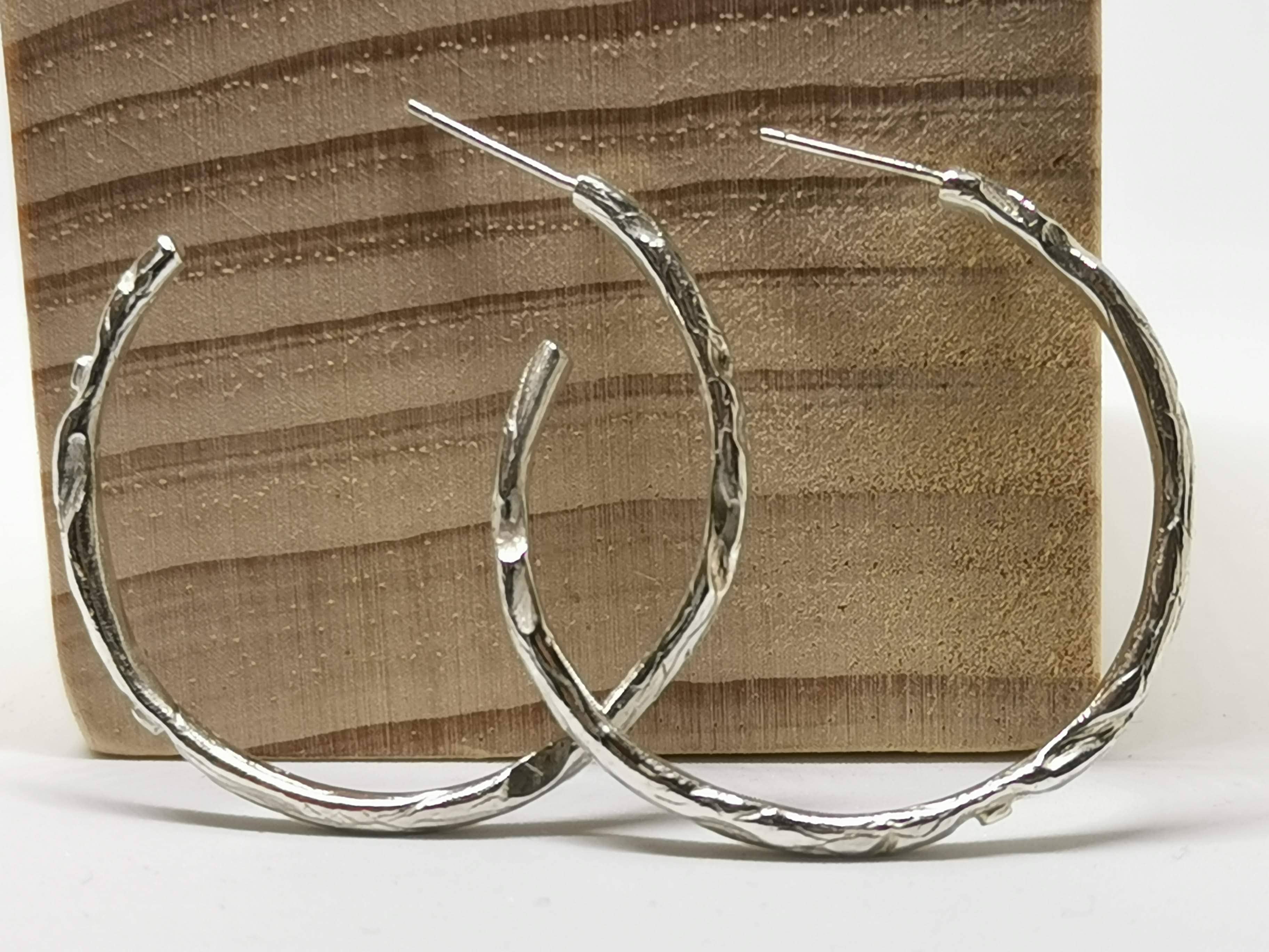 Créoles BRANCHE, diamètre 4,5 cm