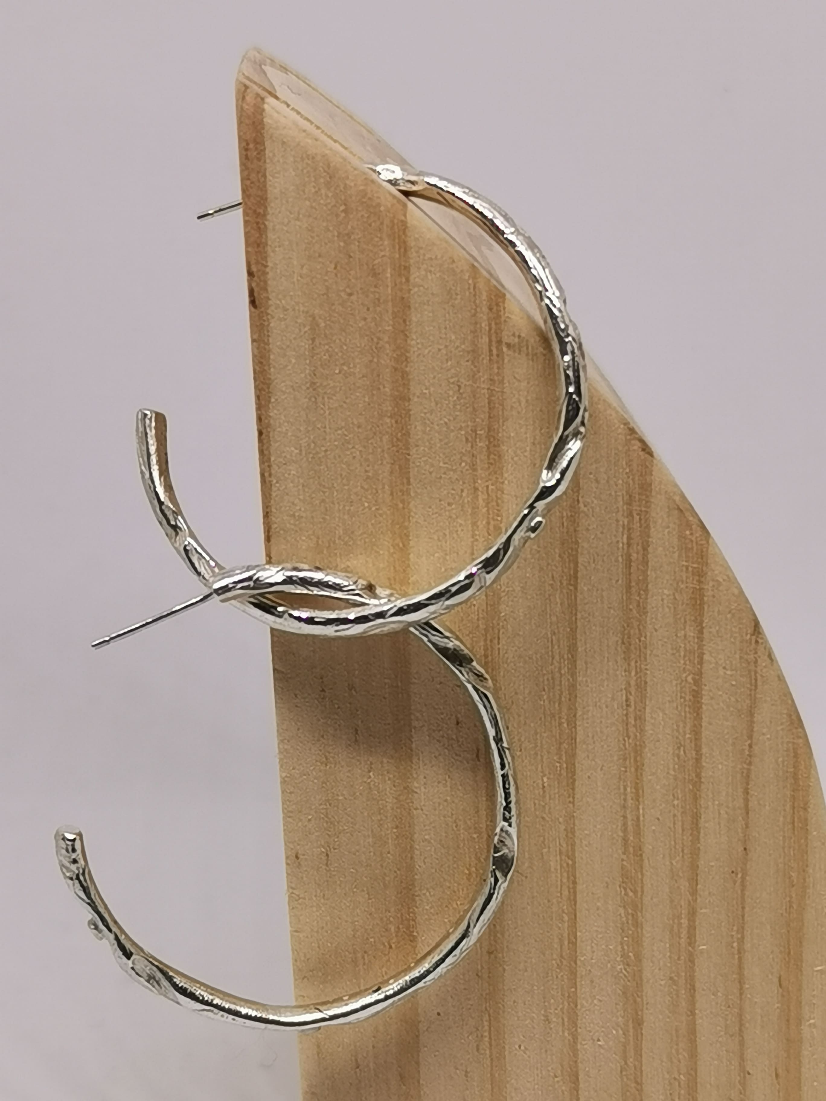 Créoles BRANCHE, diamètre 4,5 cm