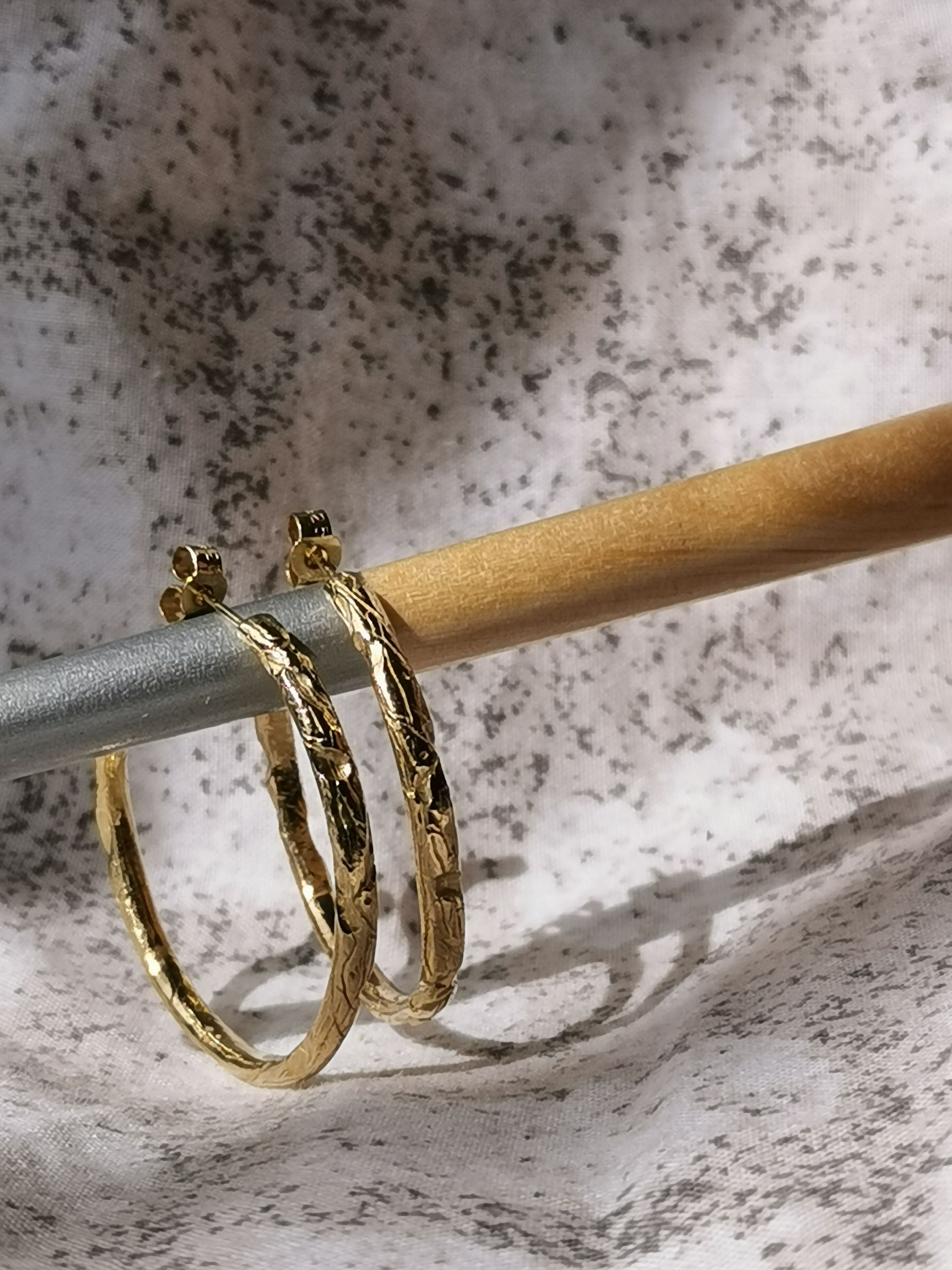 Créoles BRANCHE diamètre 4,5cm