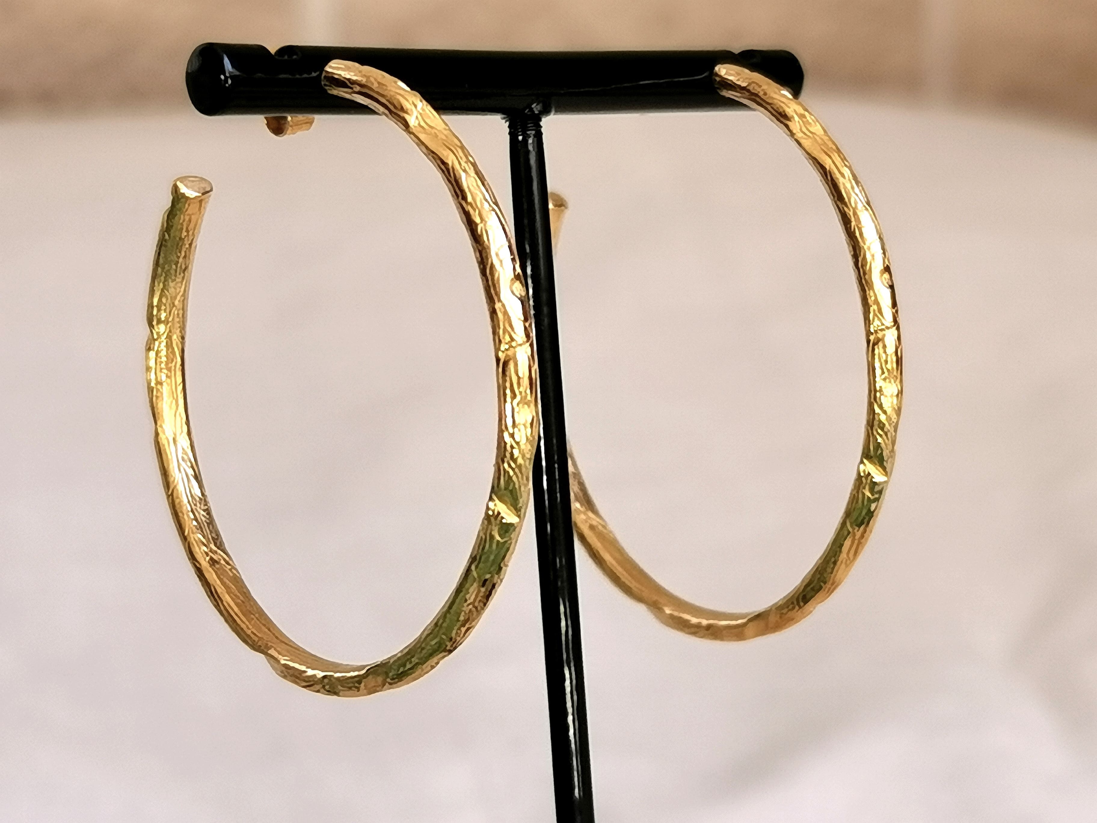 Créoles BRANCHE diamètre 4,5cm
