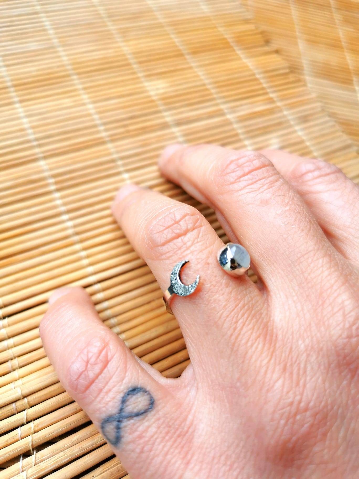 Bague ajustable FLEUR DE LUNE