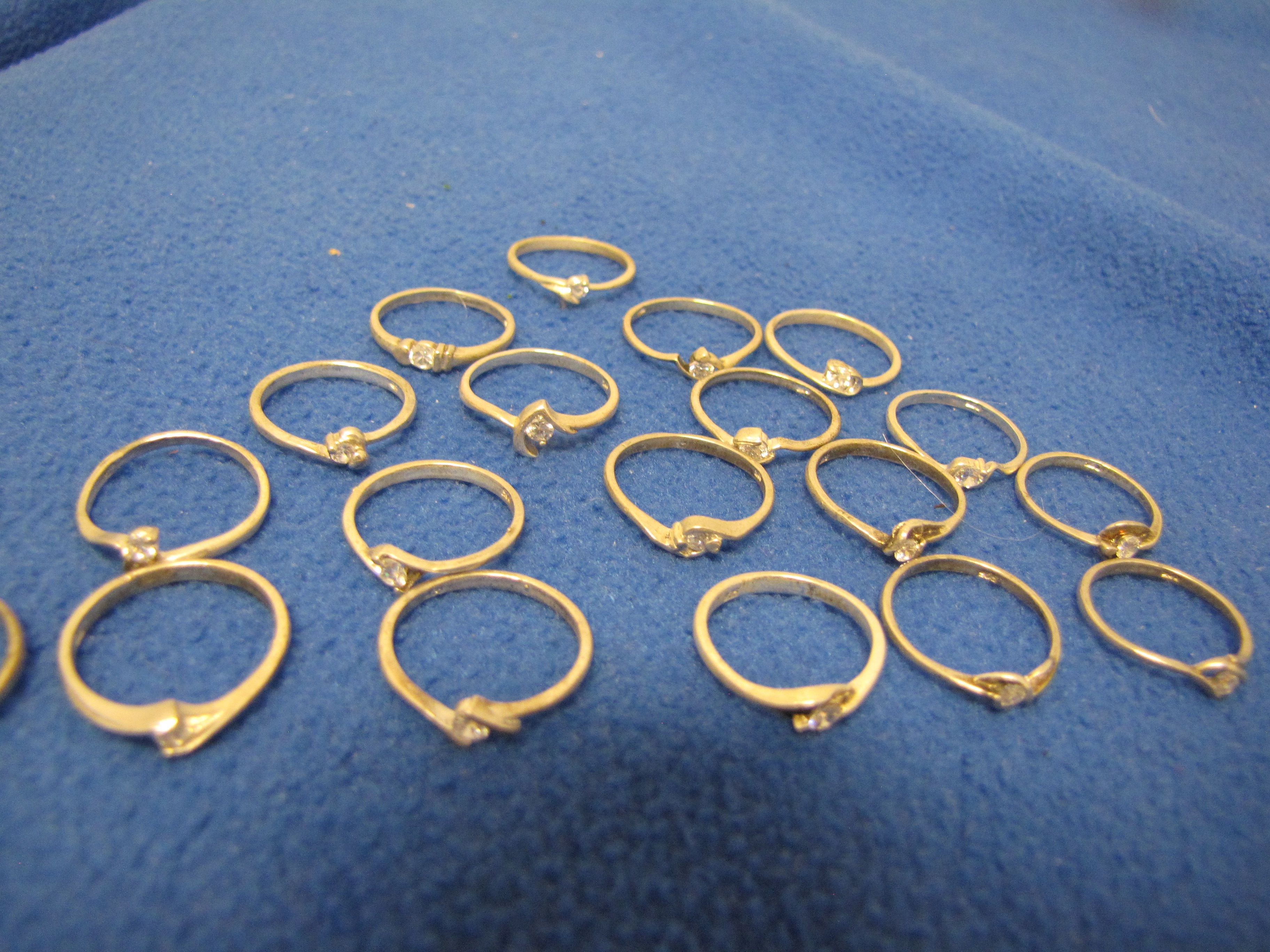 Children's Rings Sizes 5.5-7, Zirc Stones - Group of 5 rings