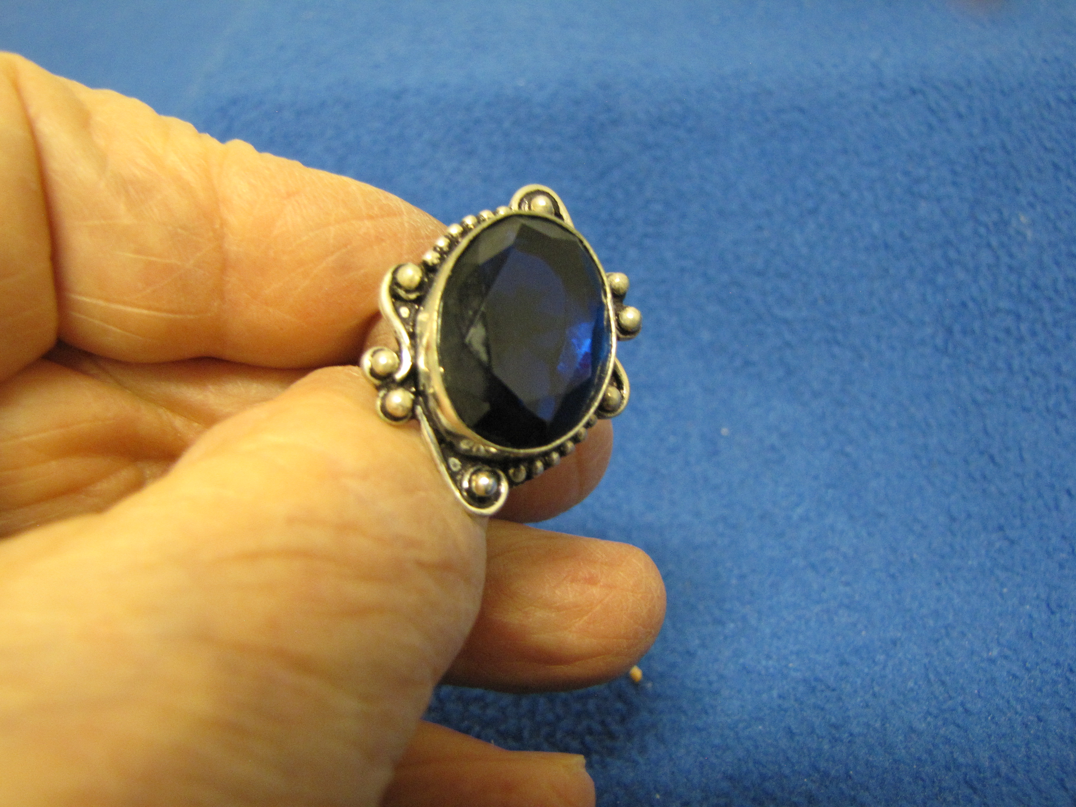 Claimed to be Ocean Blue Fire Opal by Manufacturer. Size 6