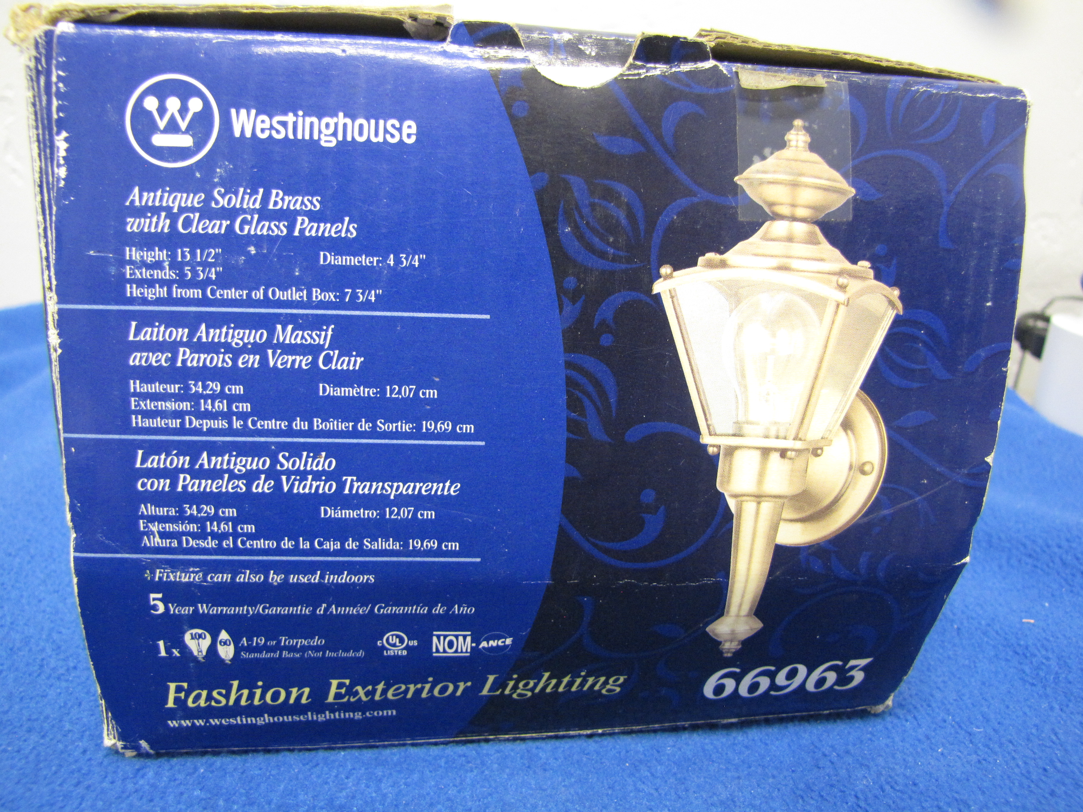 Fashion Exterior Light by Westinghoue Model 66963