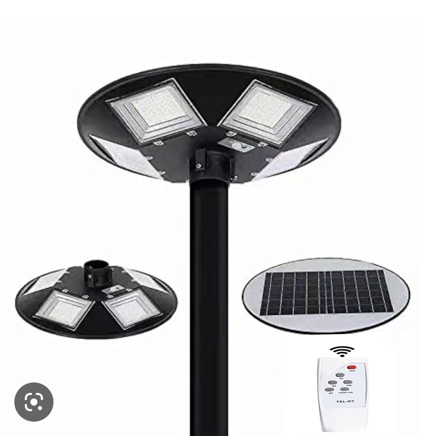 SOLAR 5 WINDOW UFO STREET LIGHT