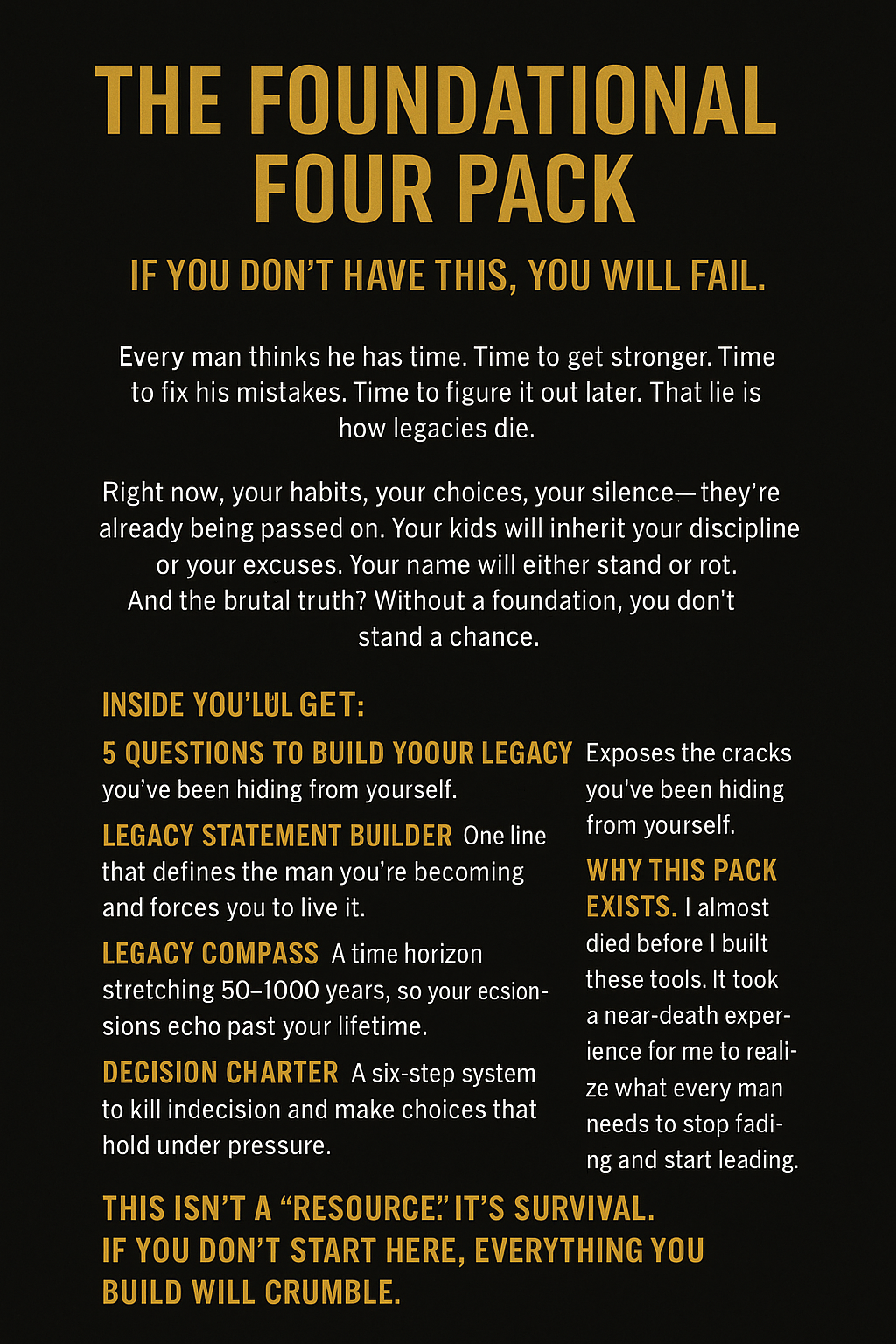 The Foundational Four Pack