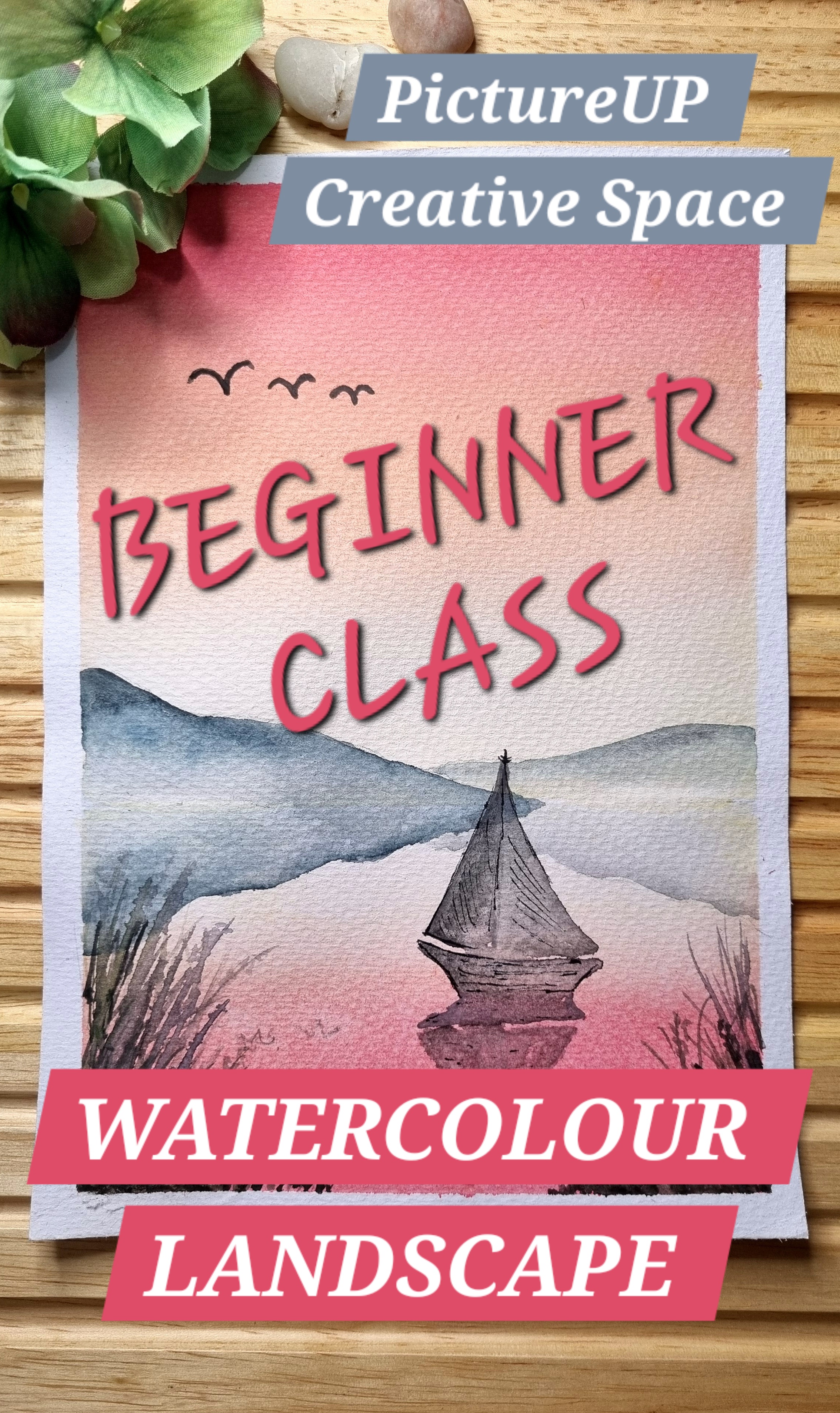 EASY LANDSCAPE - Beginner Watercolour Class