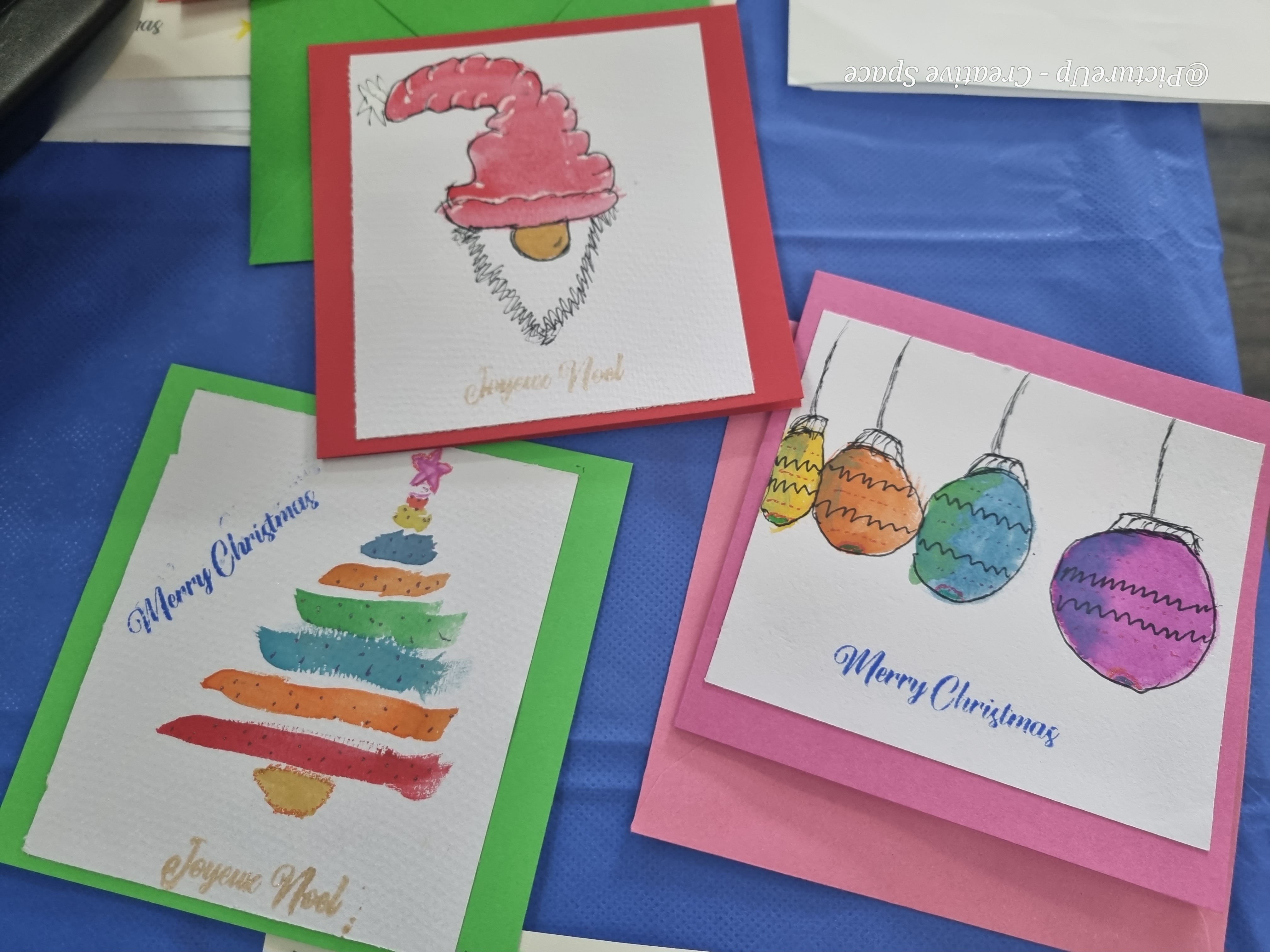 CHRISTMAS CARDS  - Beginner Watercolour
