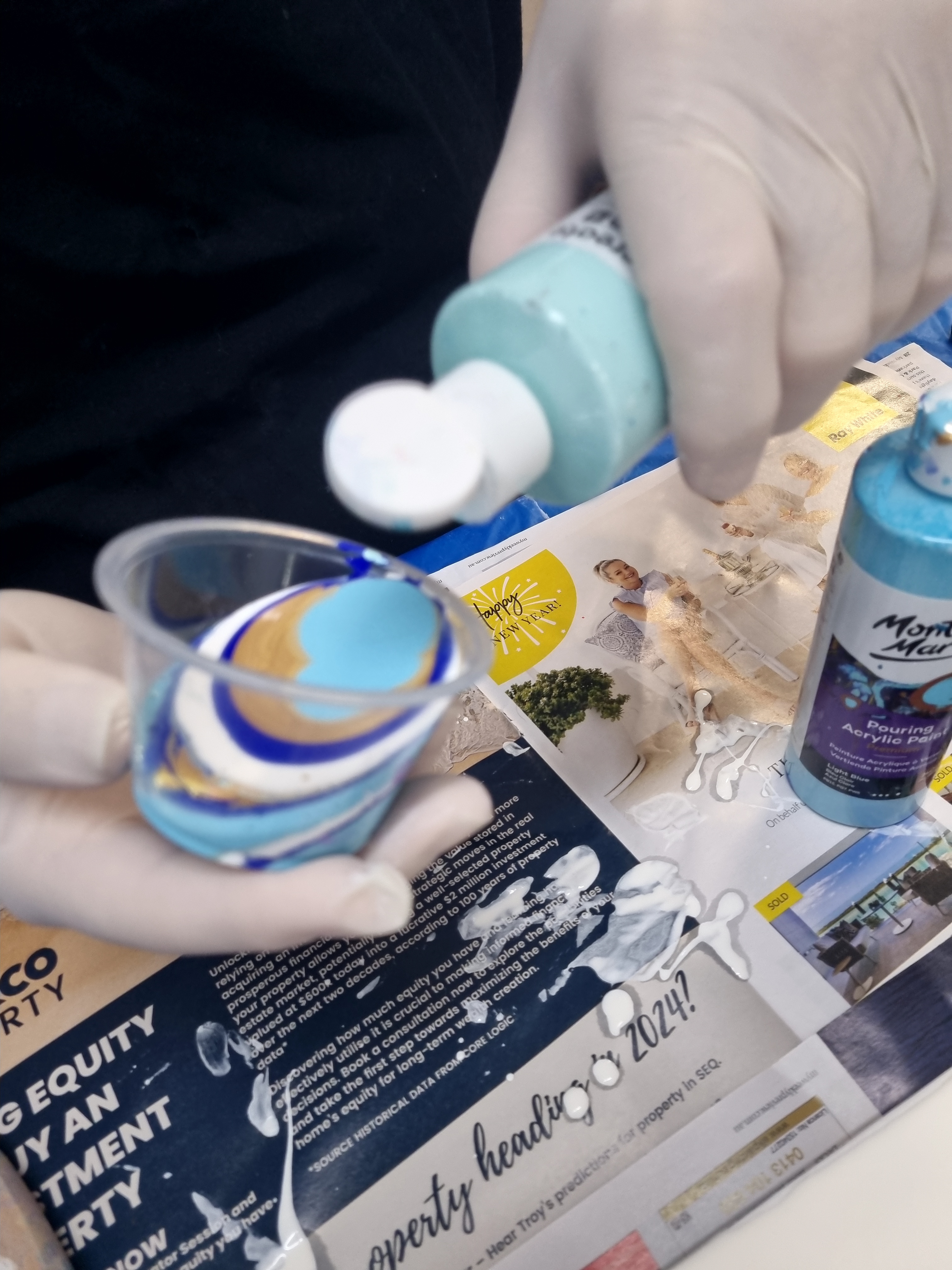 ACRYLIC POURING - learn 3 different pours