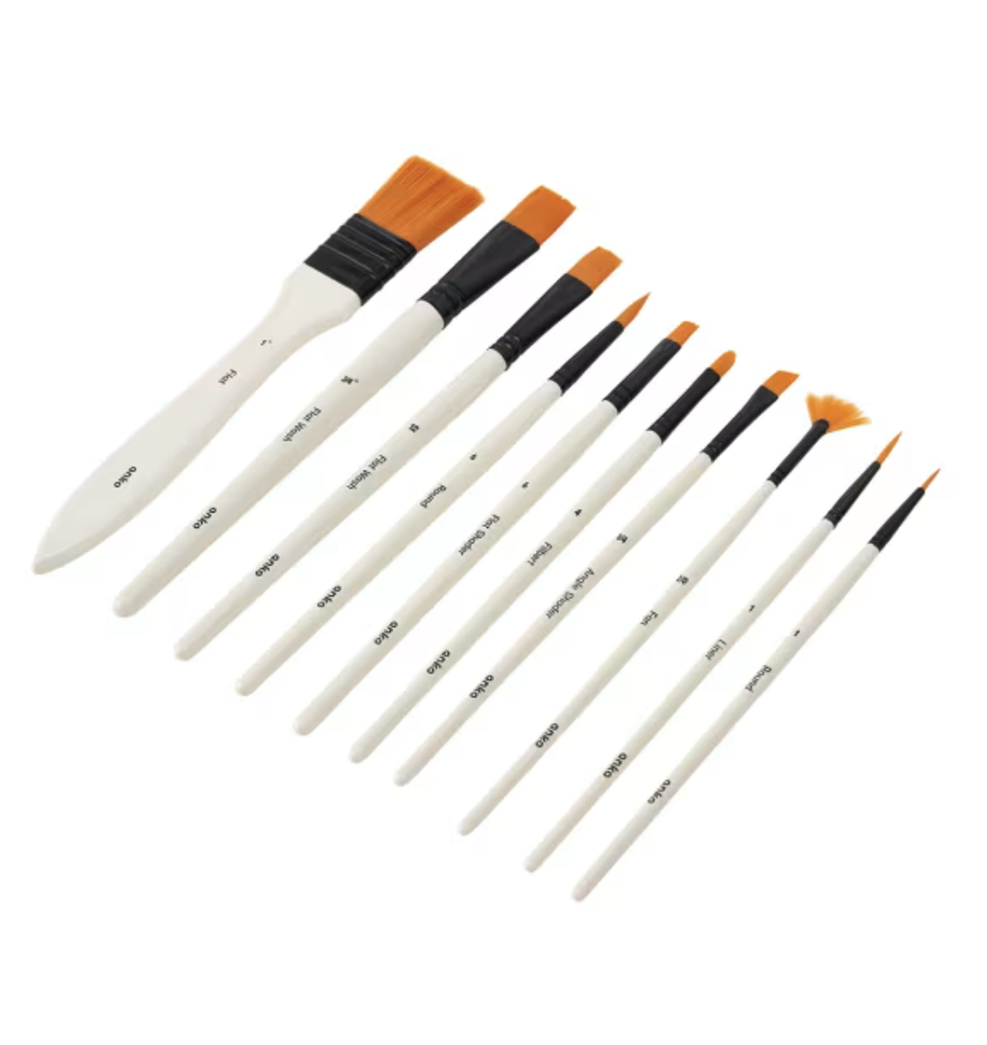 Paint Brush Set with Case
