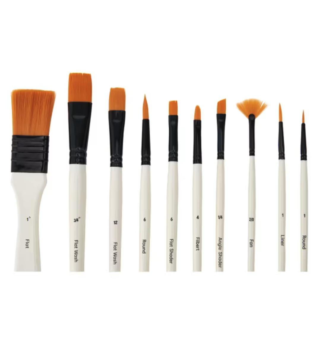 Paint Brush Set with Case