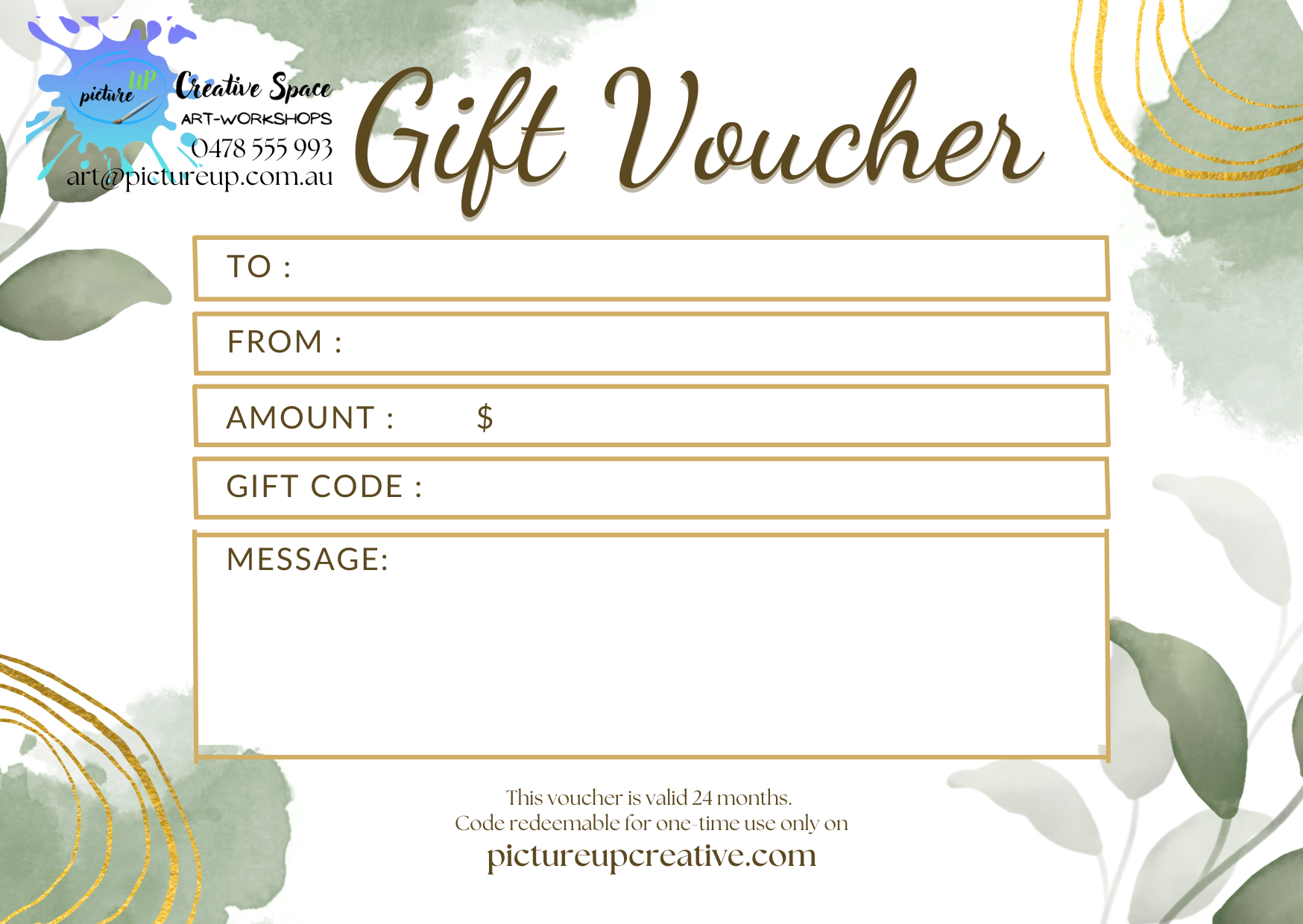 Gift Vouchers - from $50 - $85