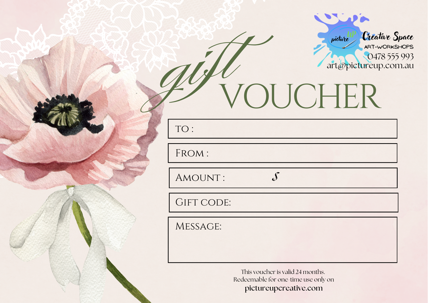 Gift Vouchers - from $50 - $85