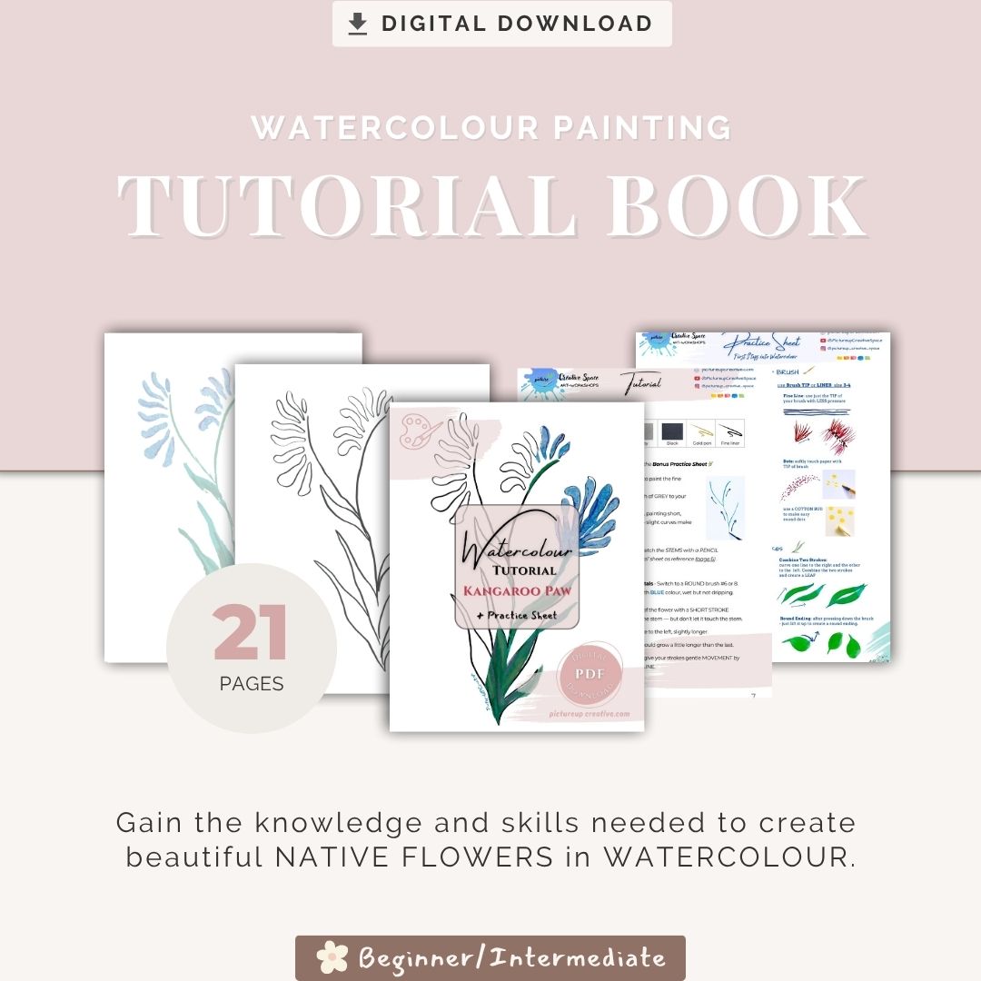 Watercolour Tutorial - KANGAROO PAW