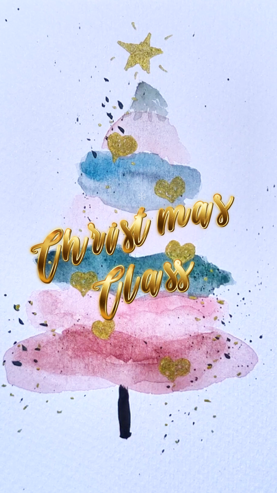 CHRISTMAS CARDS  - Beginner Watercolour