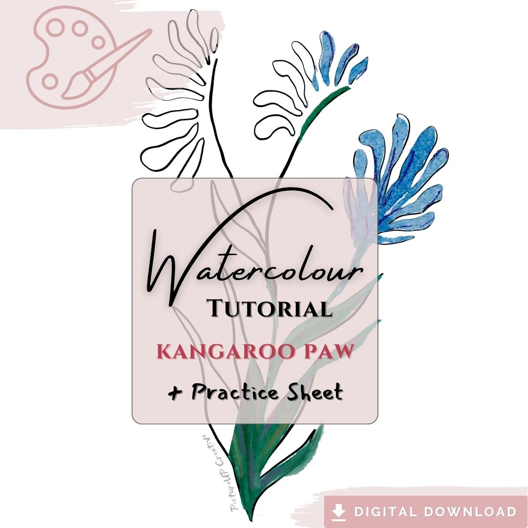 Watercolour Tutorial - KANGAROO PAW