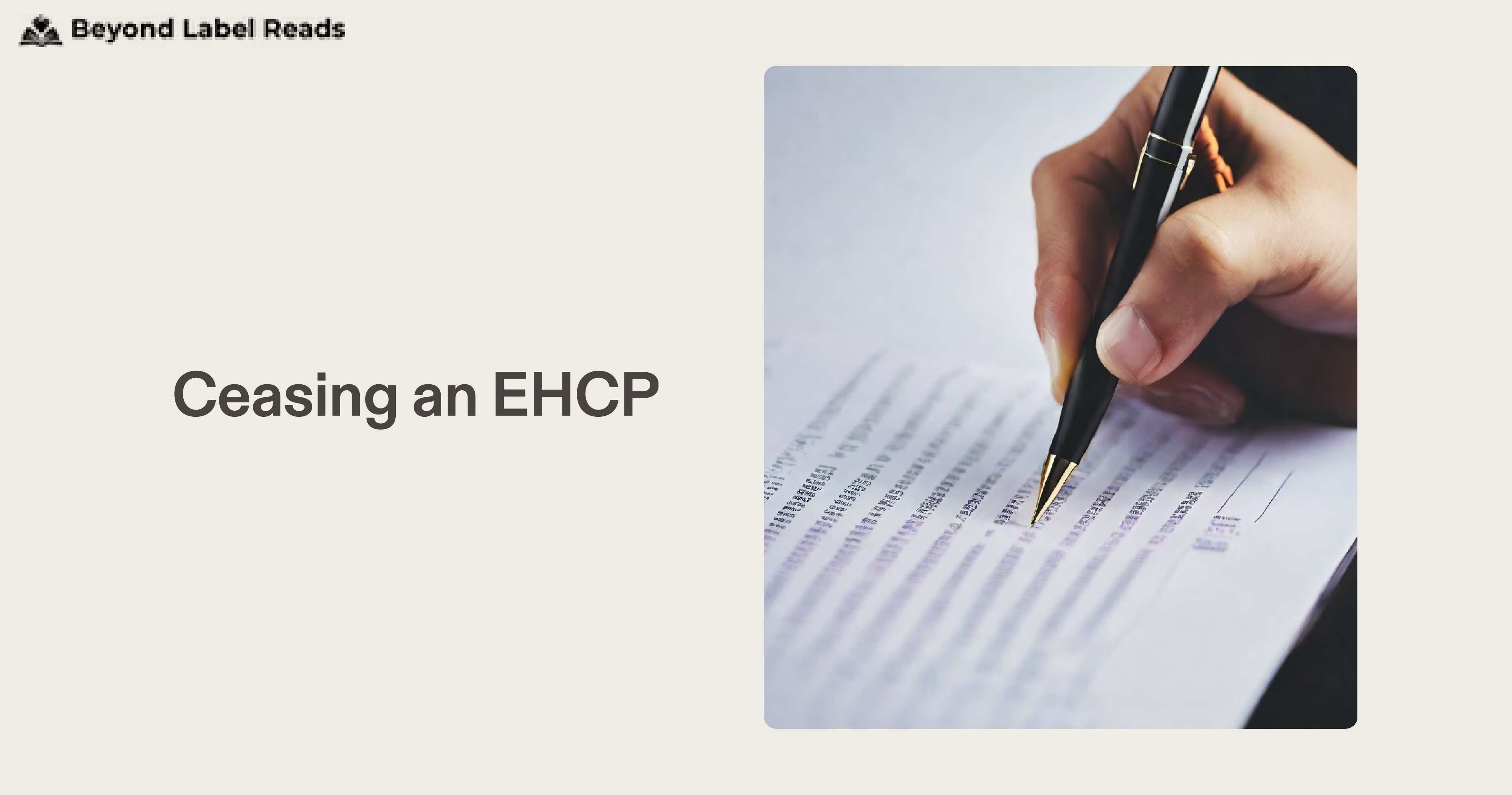 Ceasing an EHCP