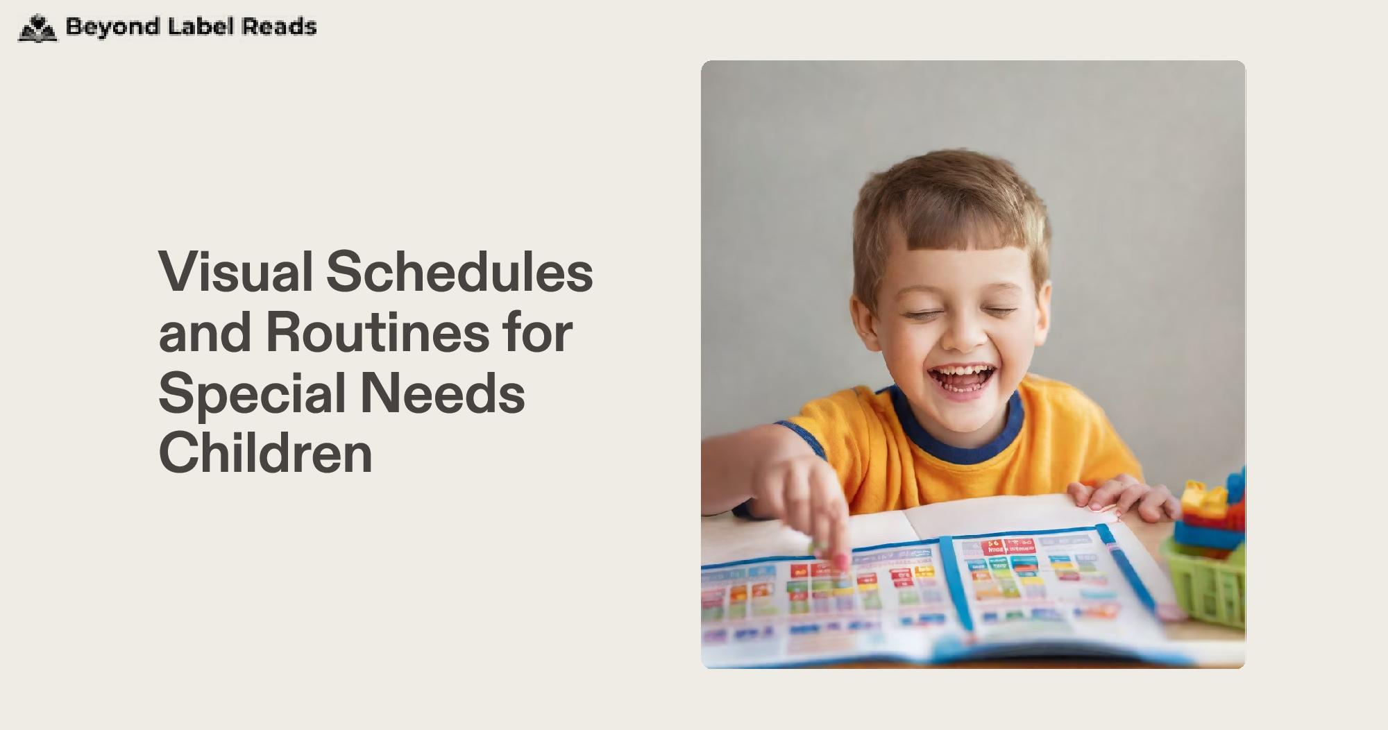 Visual Schedules and Routines for Special Needs Children