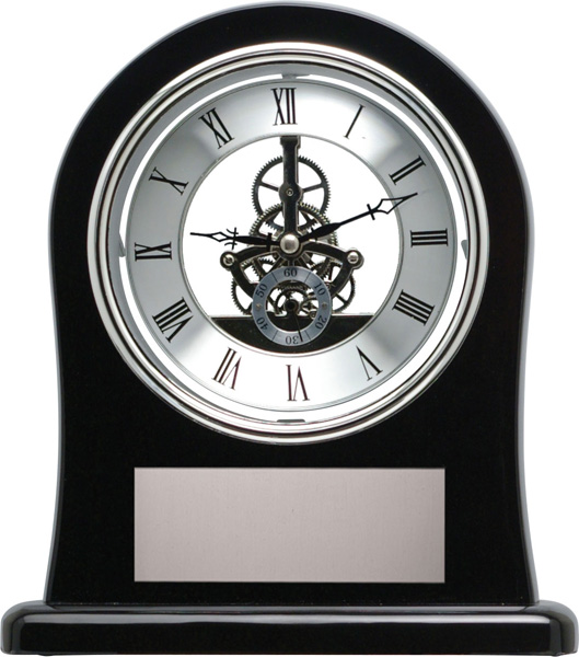 Black Skeleton Clock 