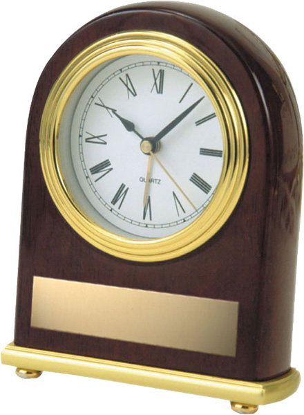 Rosewood Oval Clock 