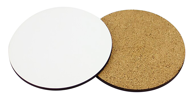 Coaster Round Sub MDF w/Cork