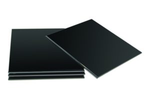 Black Glass Coasters 