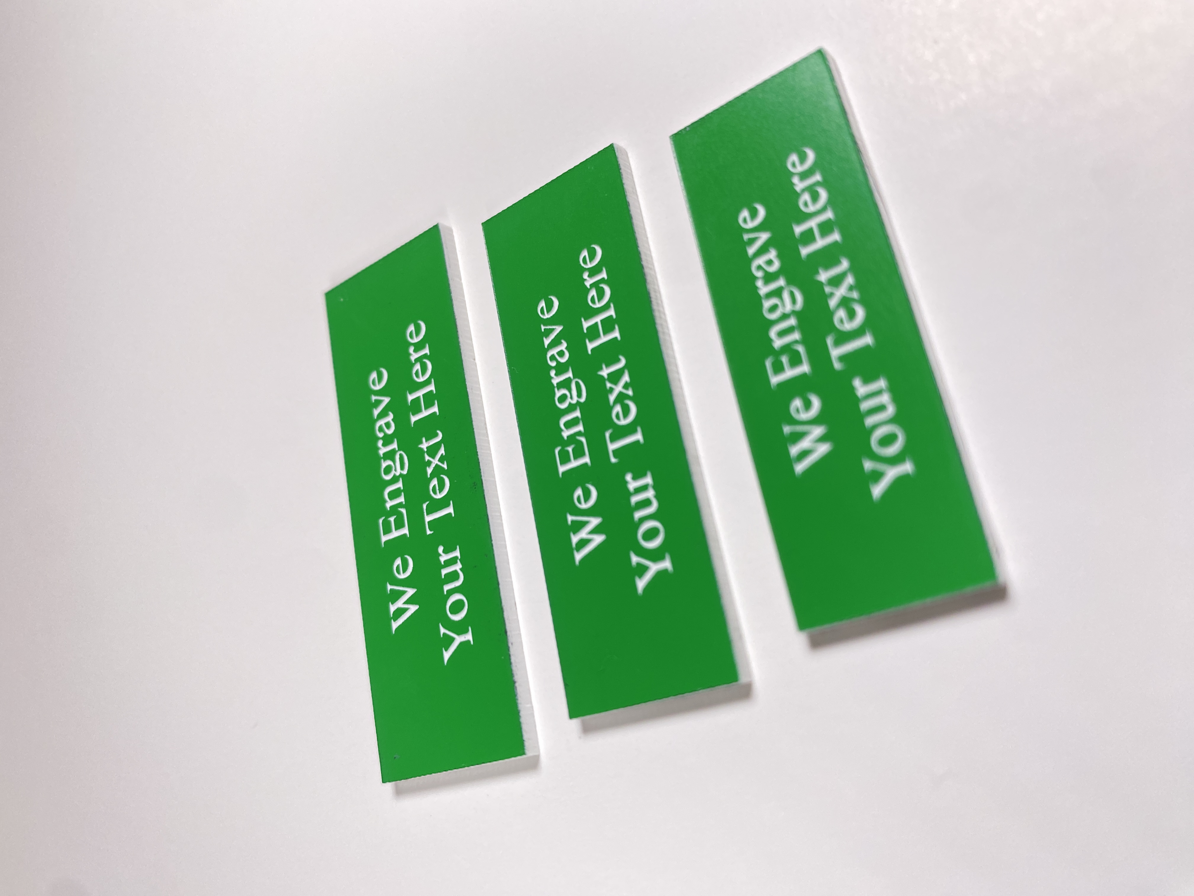 Green Lamacoid Tags
