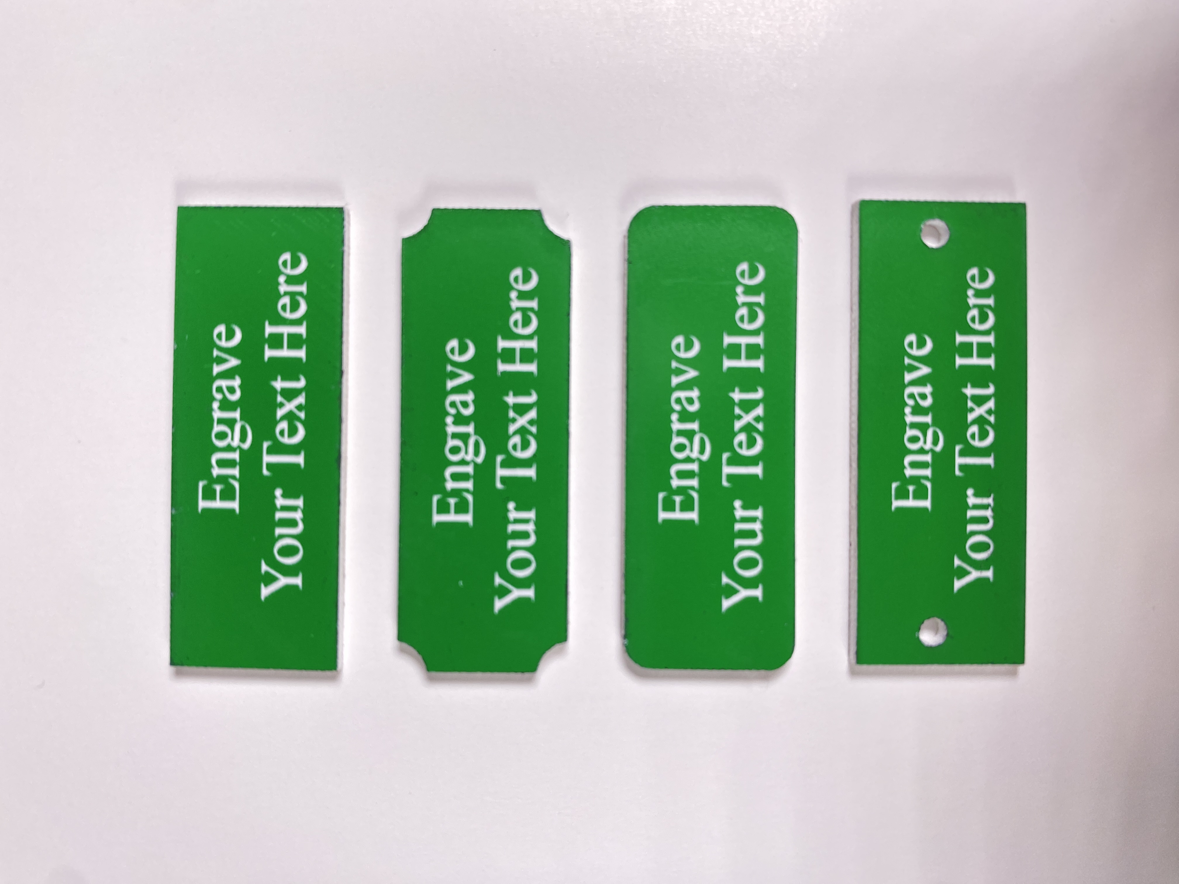 Green Lamacoid Tags