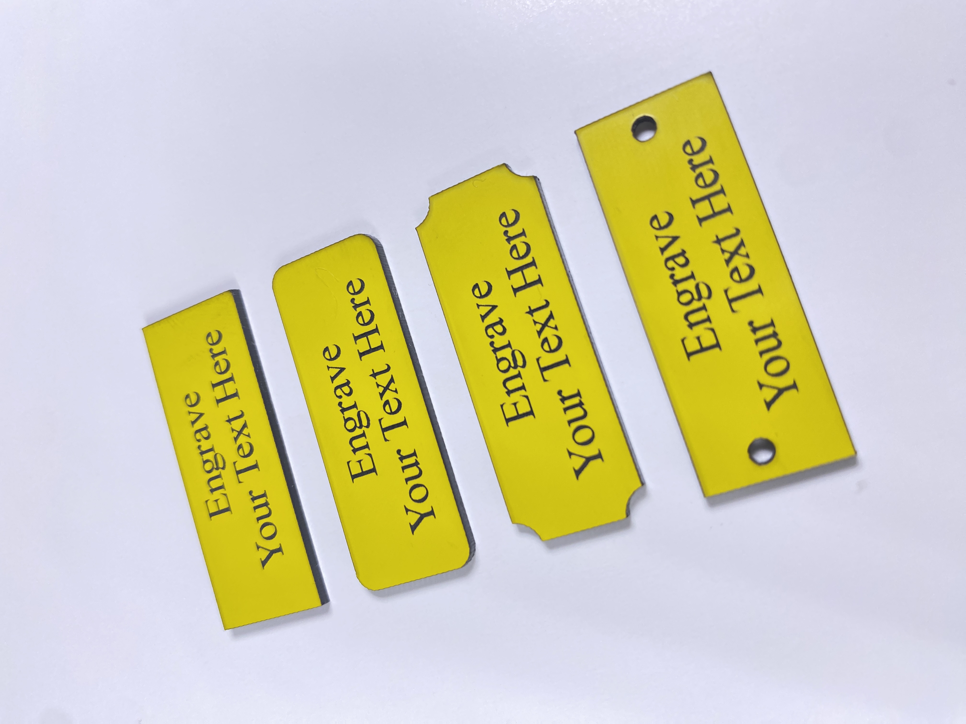 Yellow Lamacoid Tags