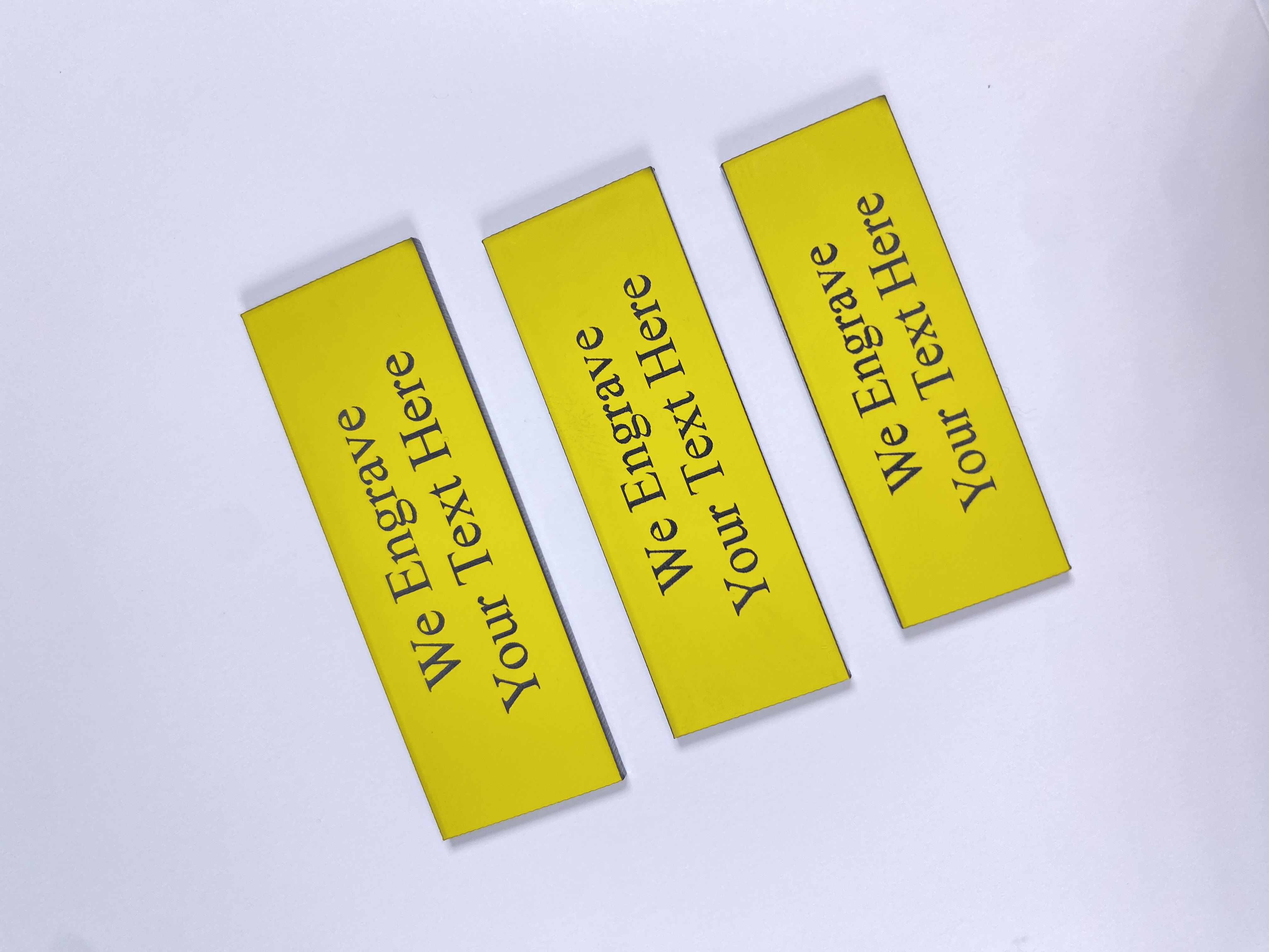 Yellow Lamacoid Tags