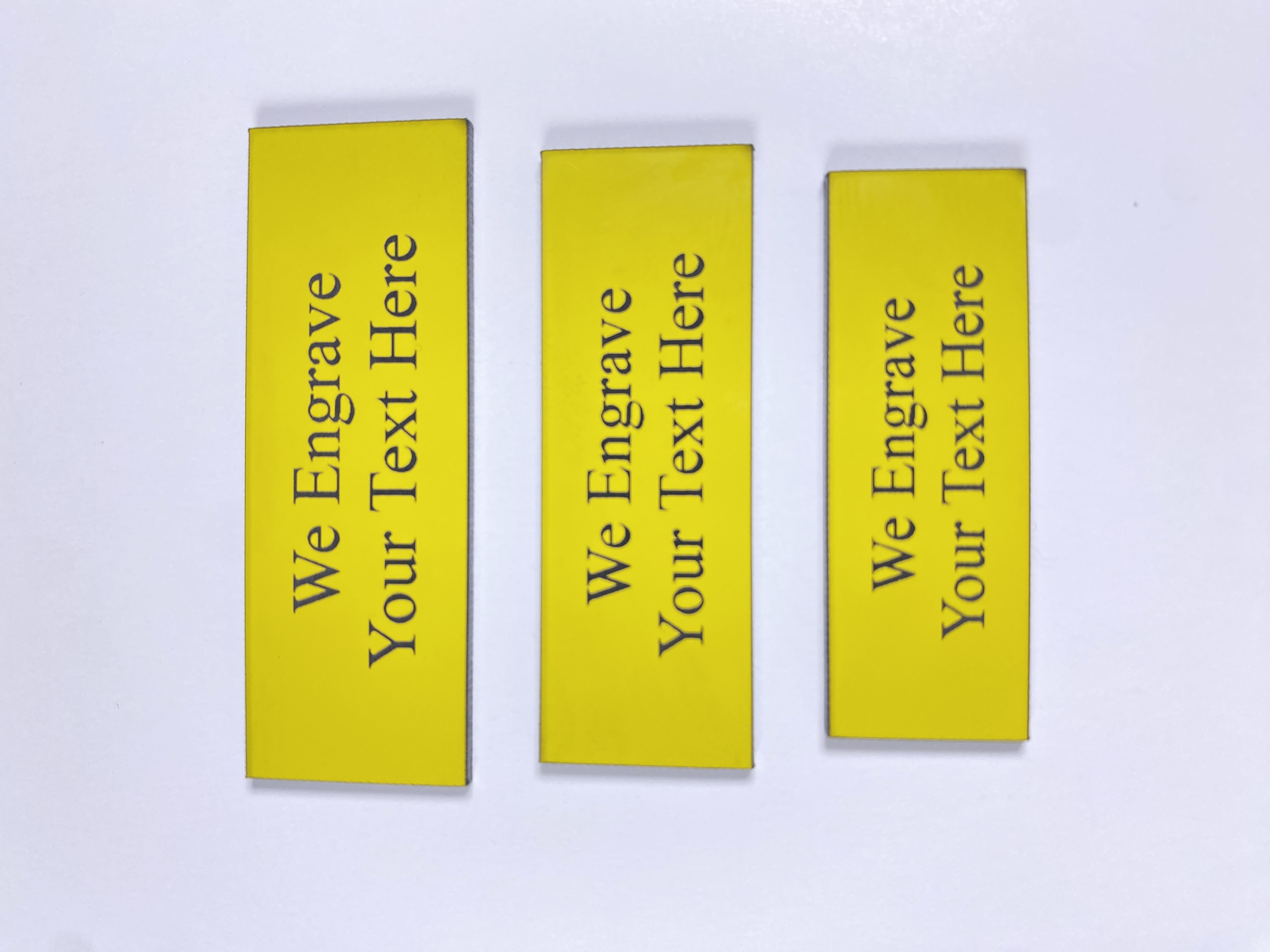 Yellow Lamacoid Tags