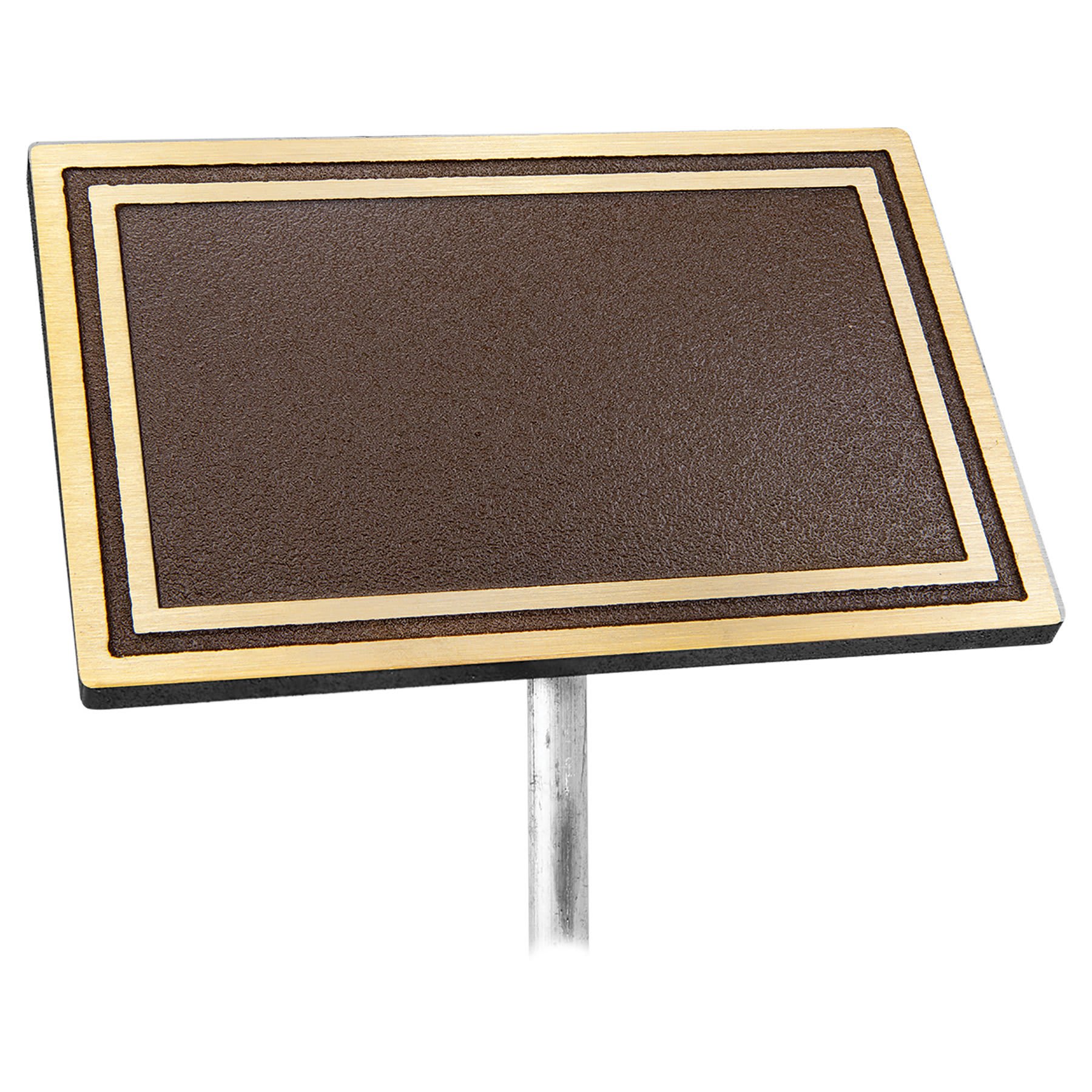 Bronze Cast Aluminum Plaque with 24" Aluminum Rod