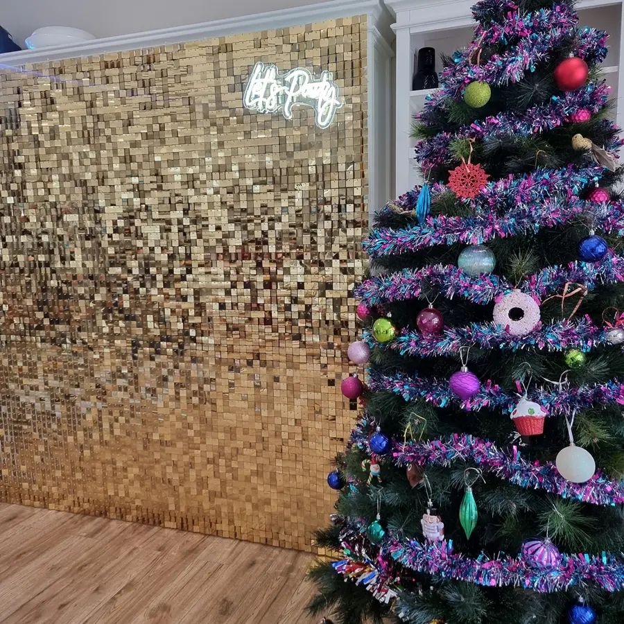 Gold Shimmer Wall Hire