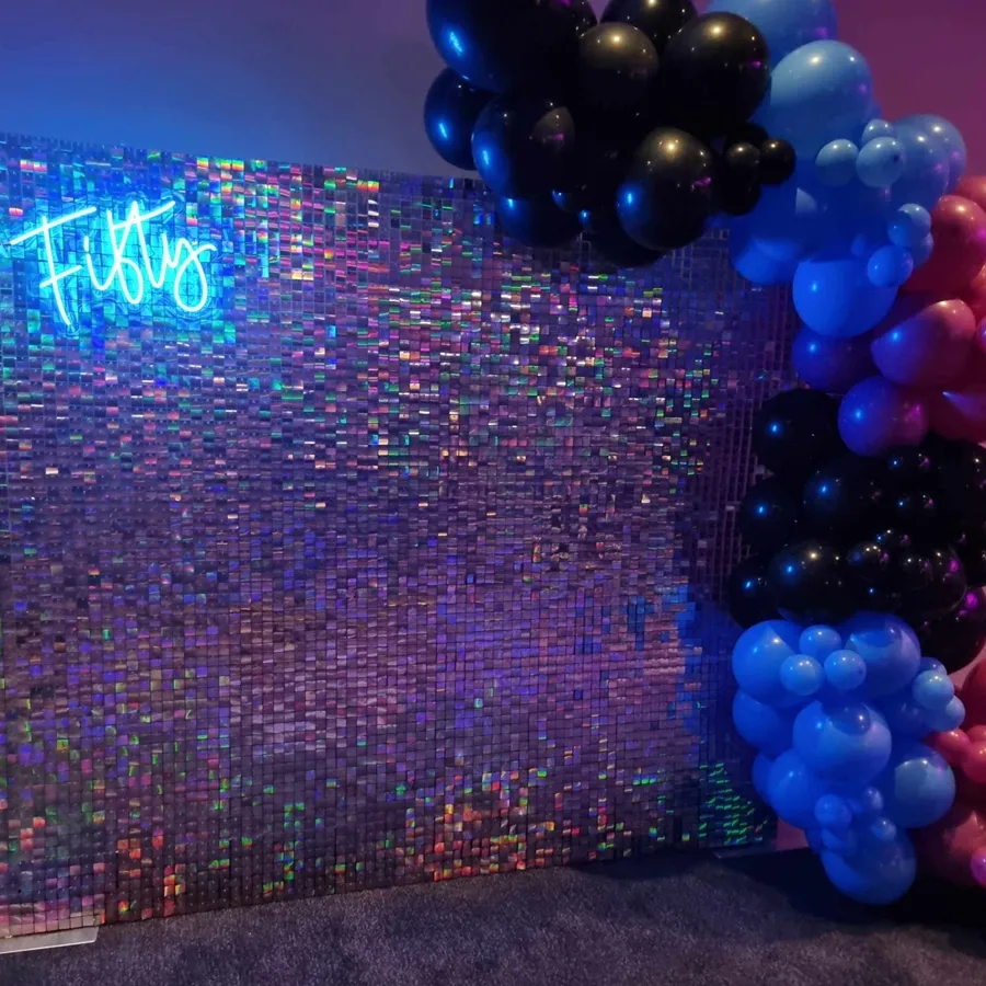 Iridescent Shimmer Wall Hire