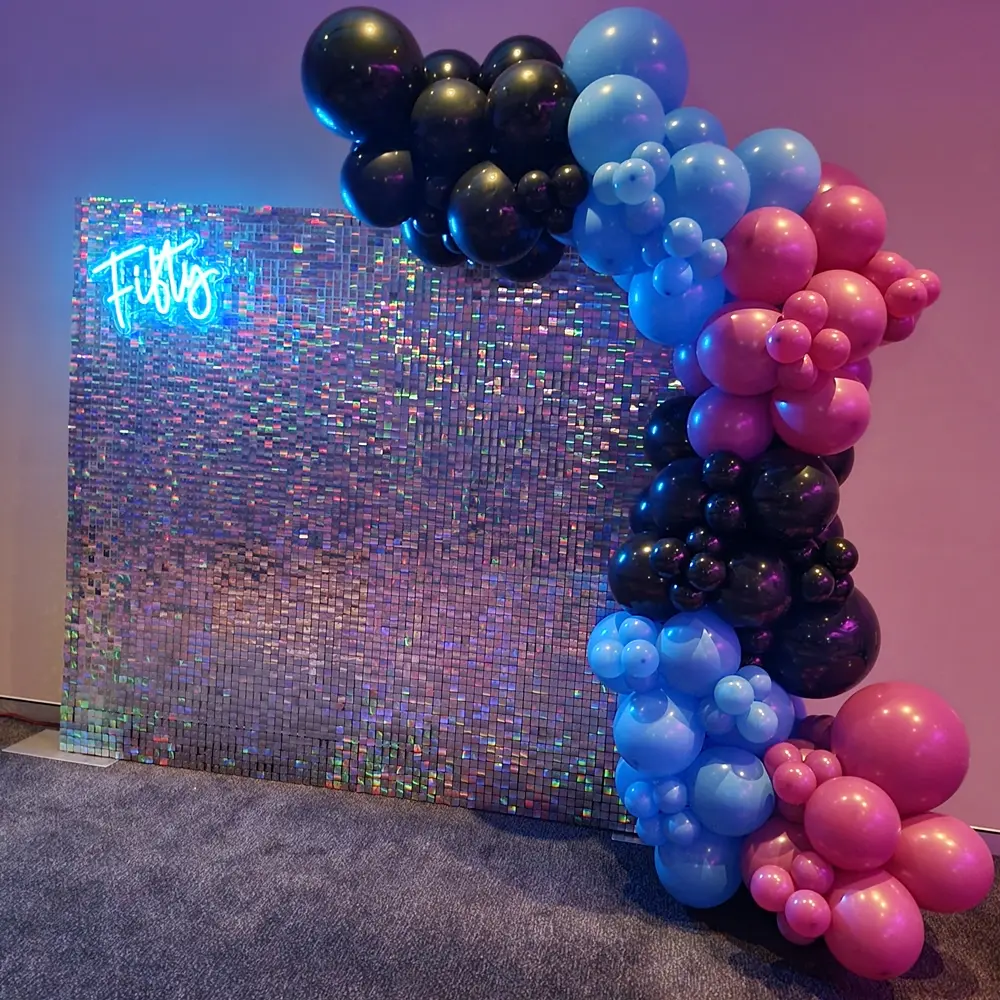 Iridescent Shimmer Wall Hire