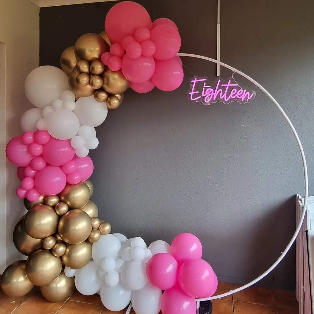 Gold Circle Backdrop Hire