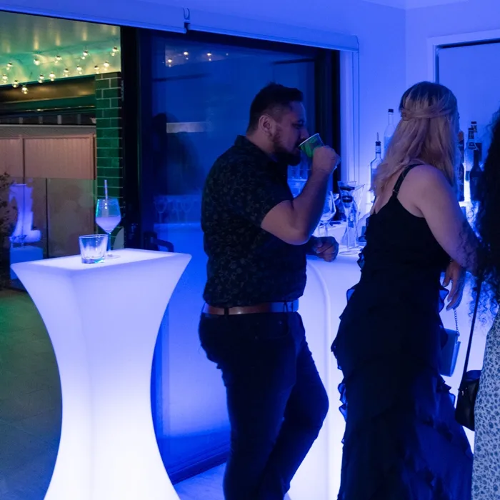 Glow Cocktail Table Hire