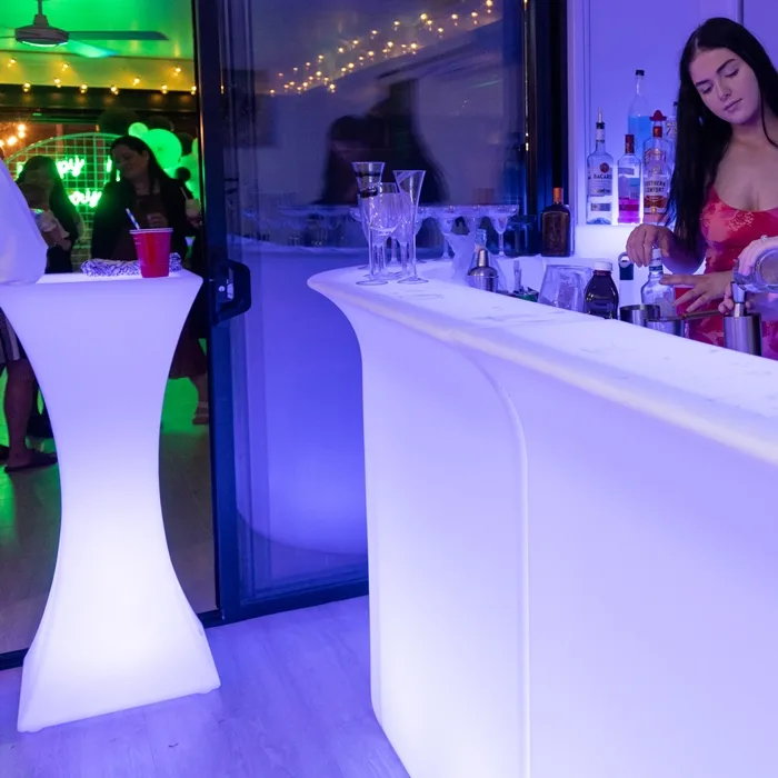 Glow Cocktail Table Hire