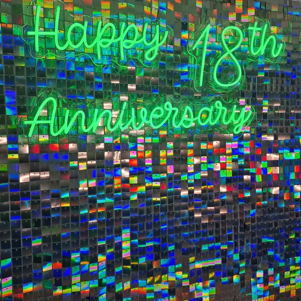 Happy Anniversary Neon Sign Hire