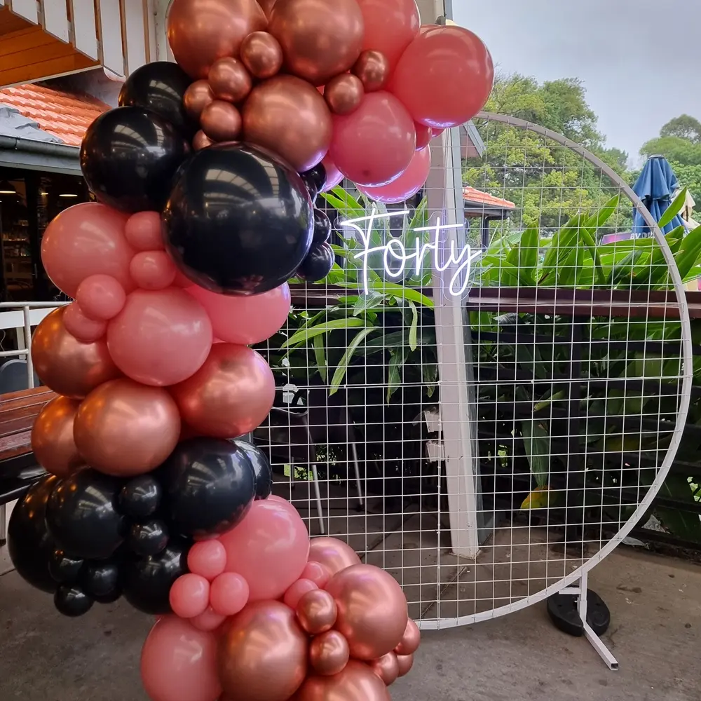 Circle Mesh Backdrop Hire